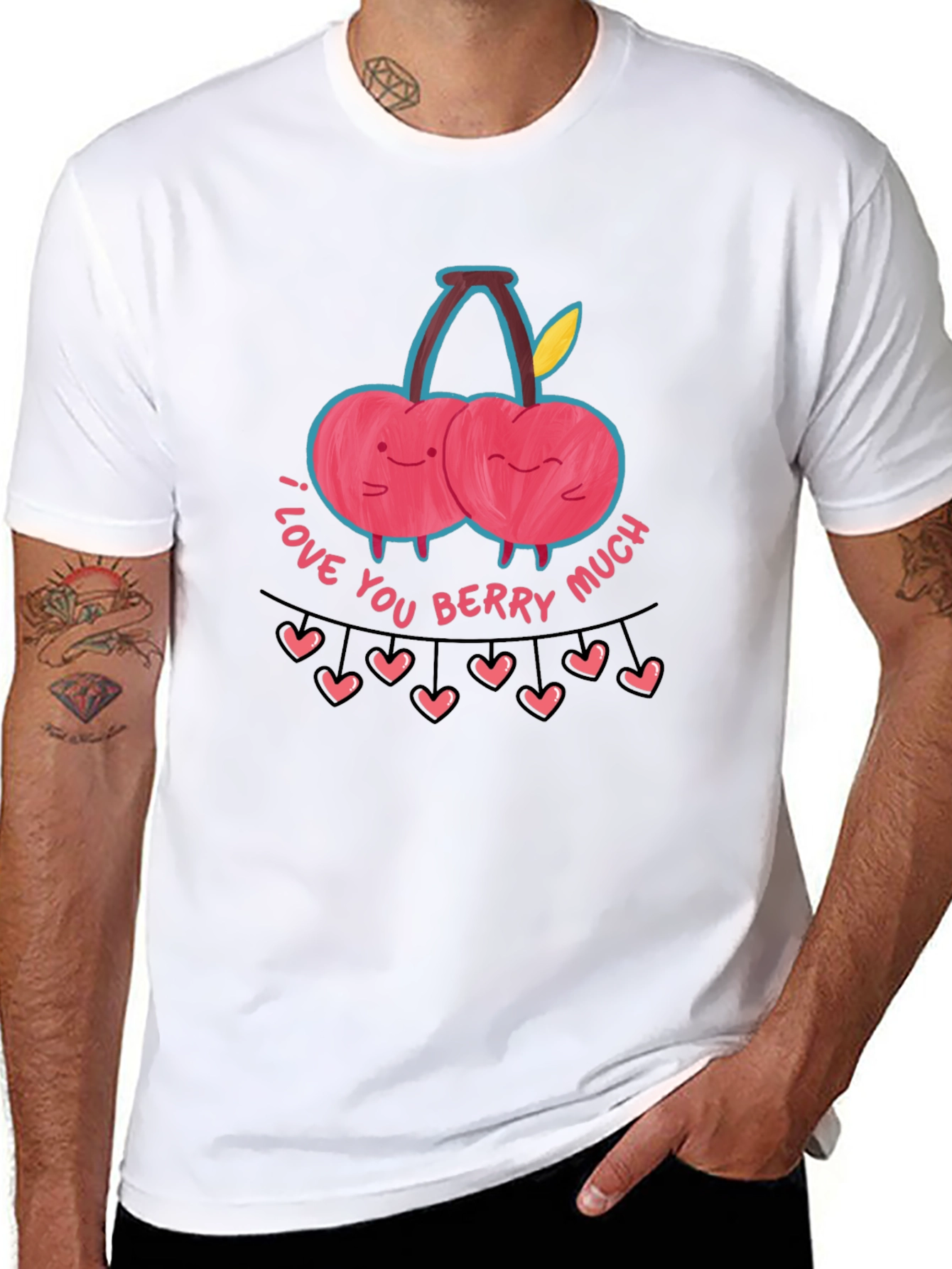 I Love You Berry Much Graphic Tee