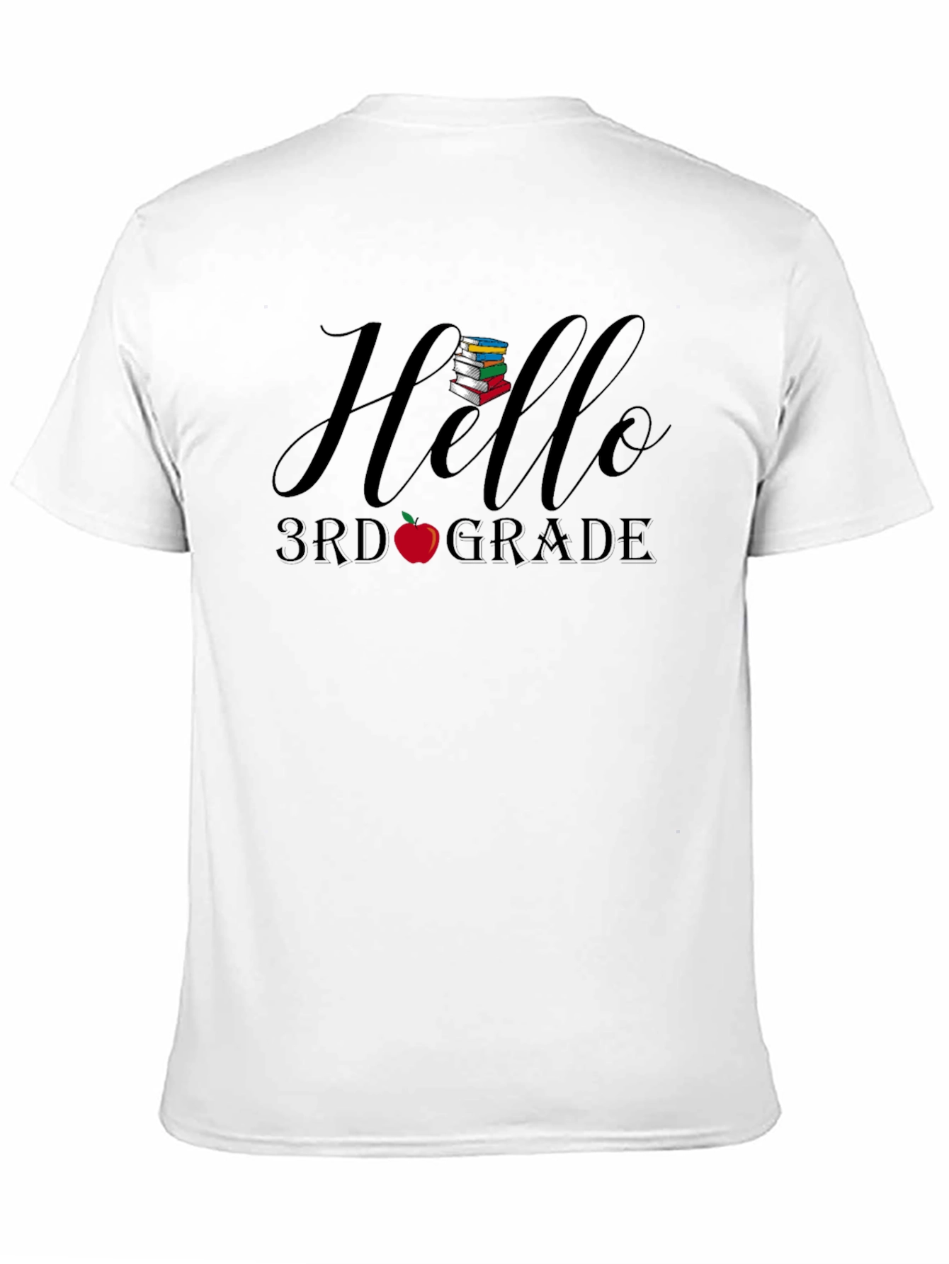 Hello 3rd Grade Black T-Shirt