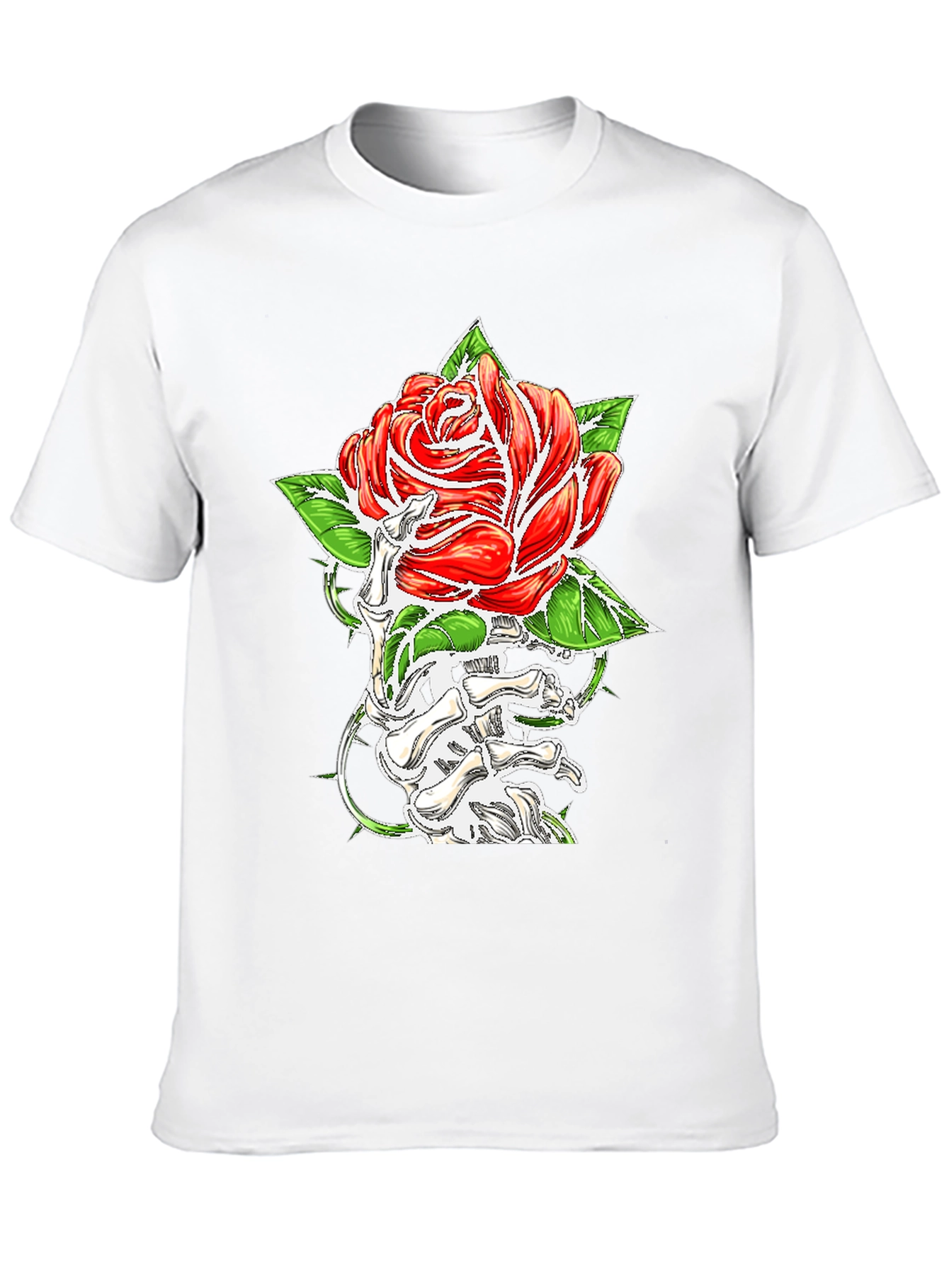 Rose & Bone Hand Graphic Black T-Shirt