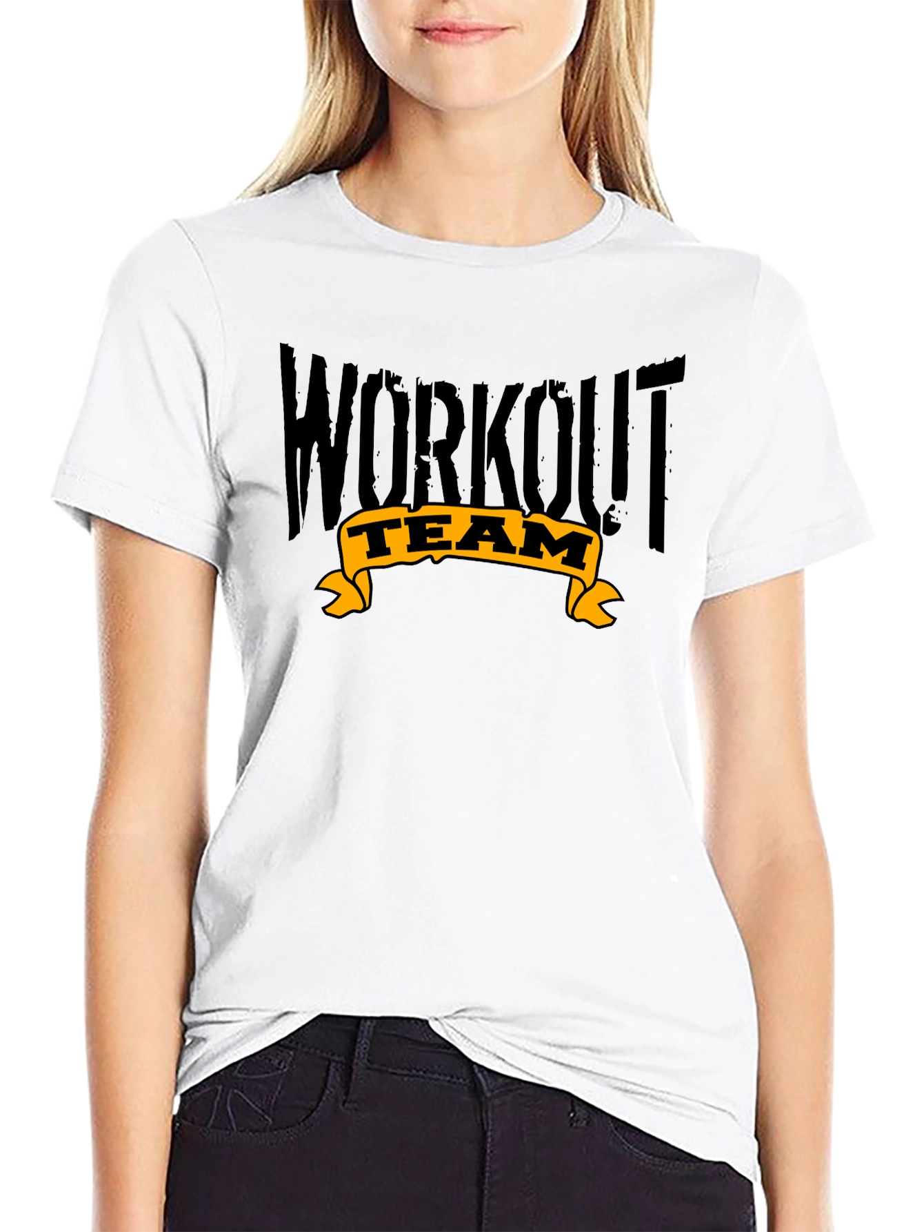 Workout Team Graphic T-Shirt - Black