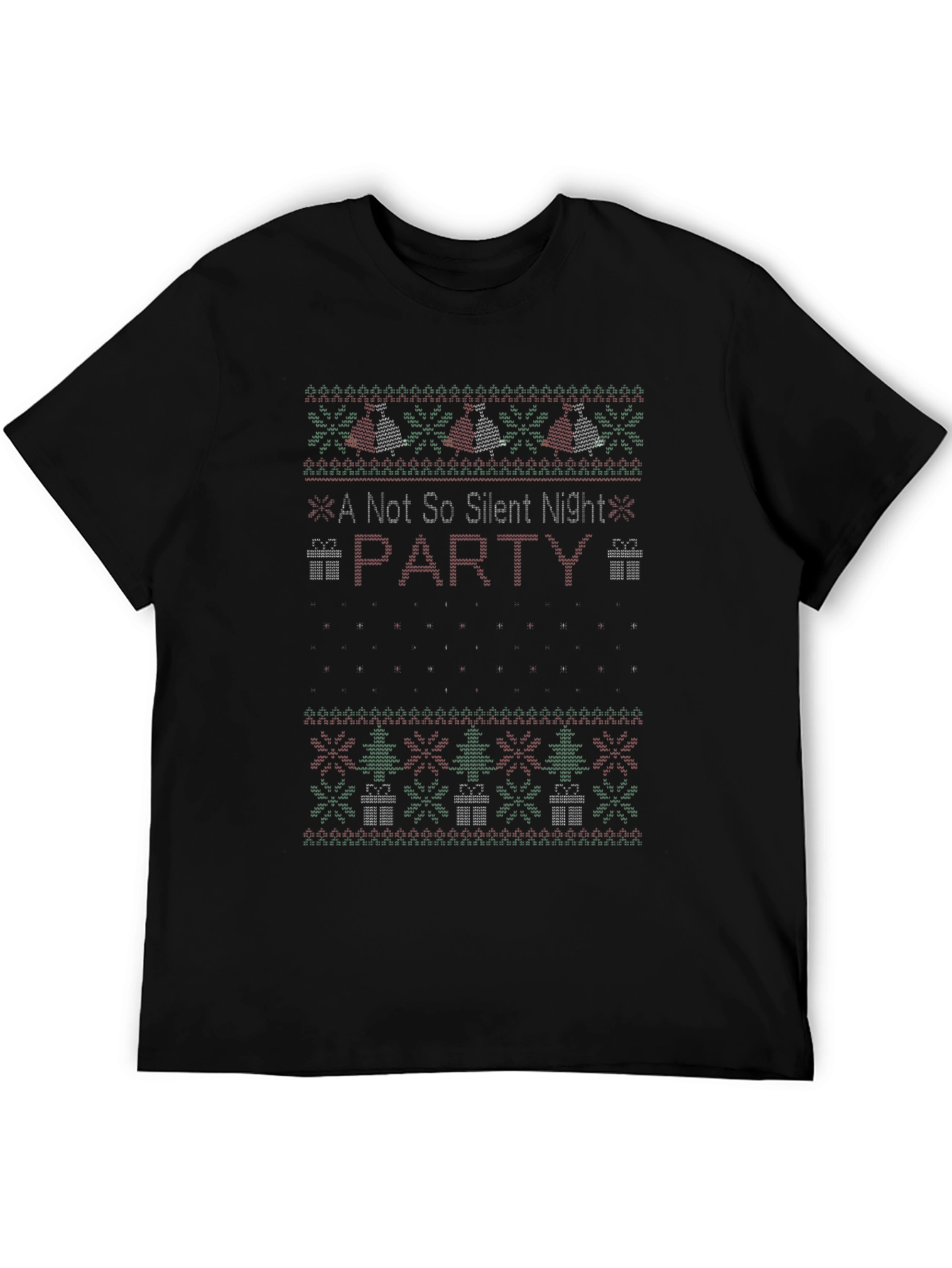 A Not So Silent Night Party Ugly Christmas T-Shirt