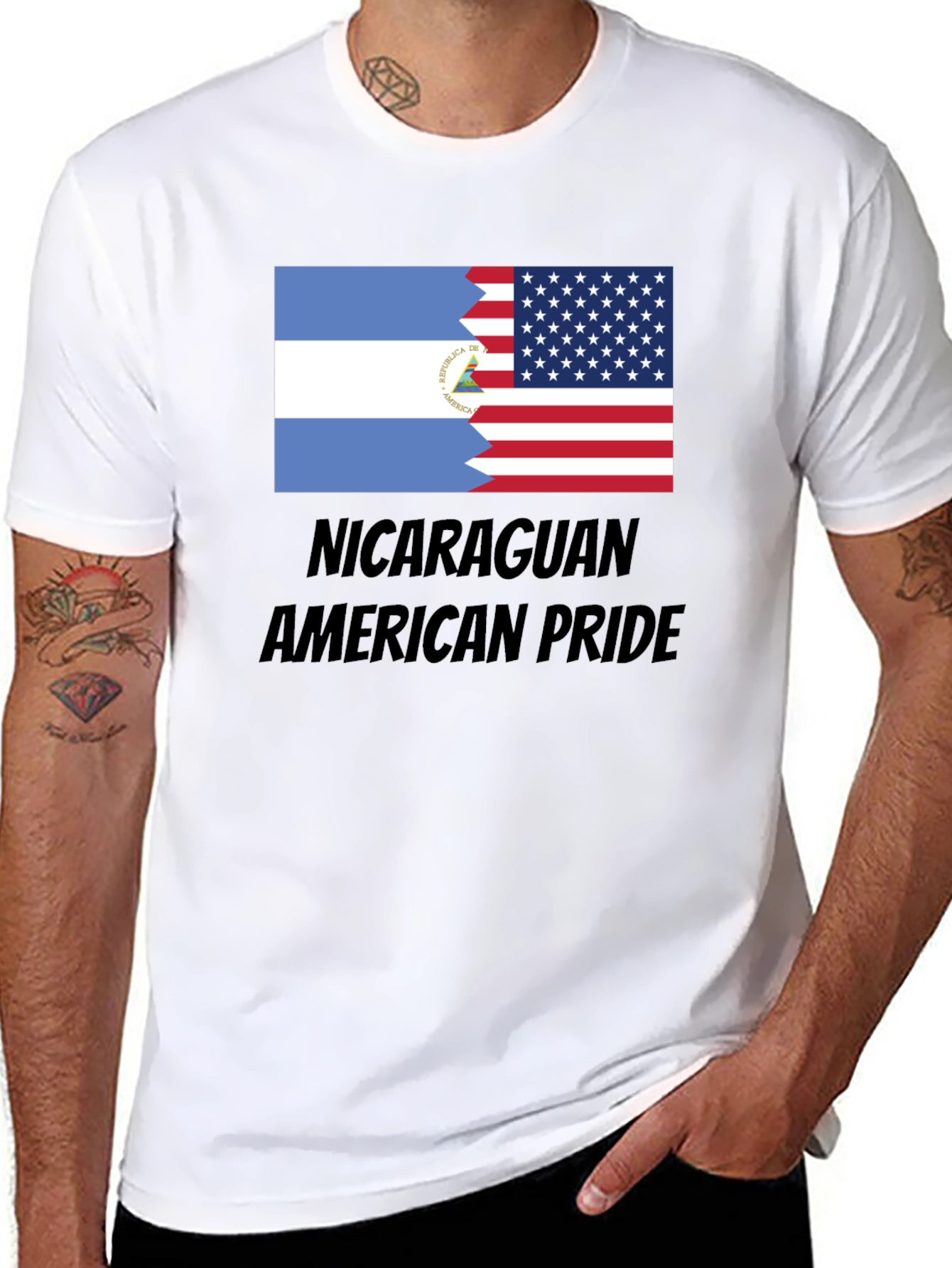 Nicaraguan American Pride T-Shirt