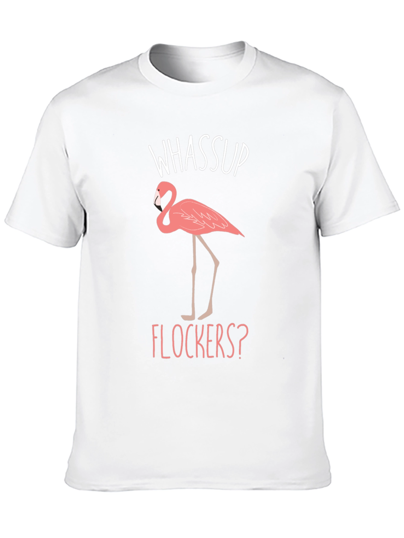 Whassup Flockers? Flamingo Graphic Tee