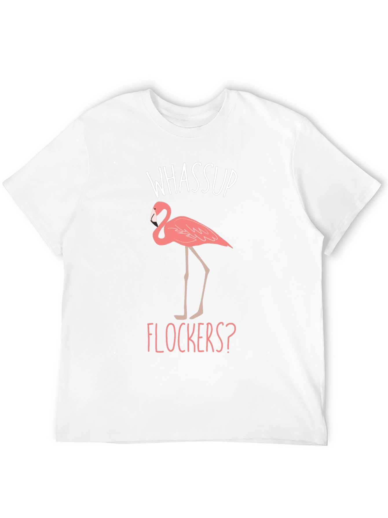 Whassup Flockers? Flamingo Graphic Tee