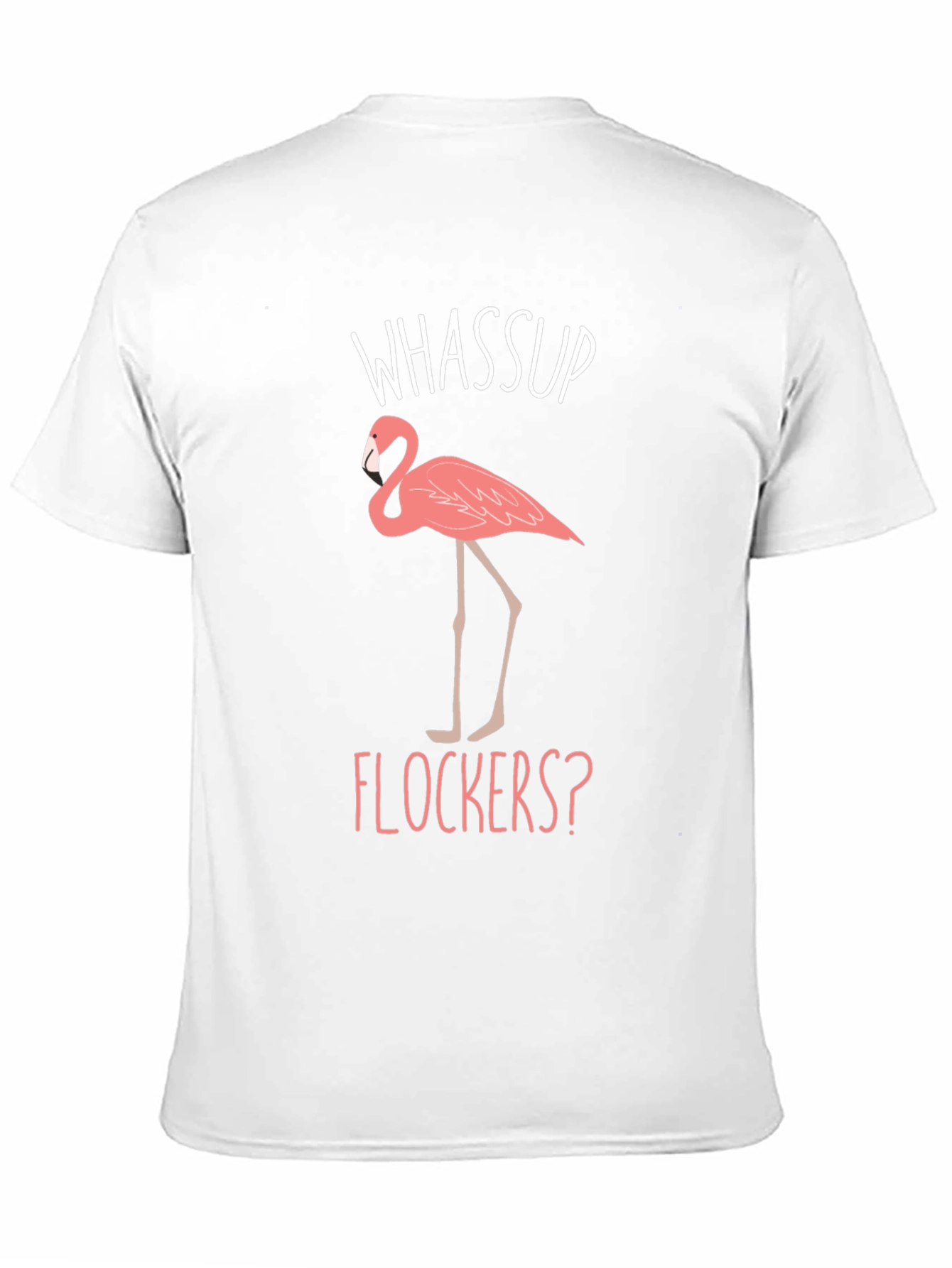 Whassup Flockers? Flamingo Graphic Tee