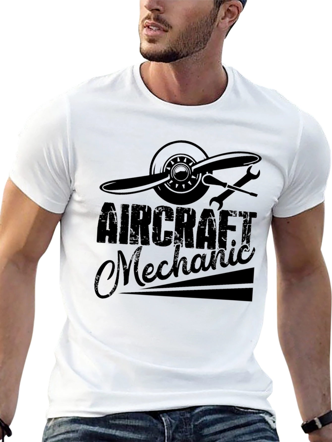 Aircraft Mechanic T-Shirt - Aviation Crew Gift