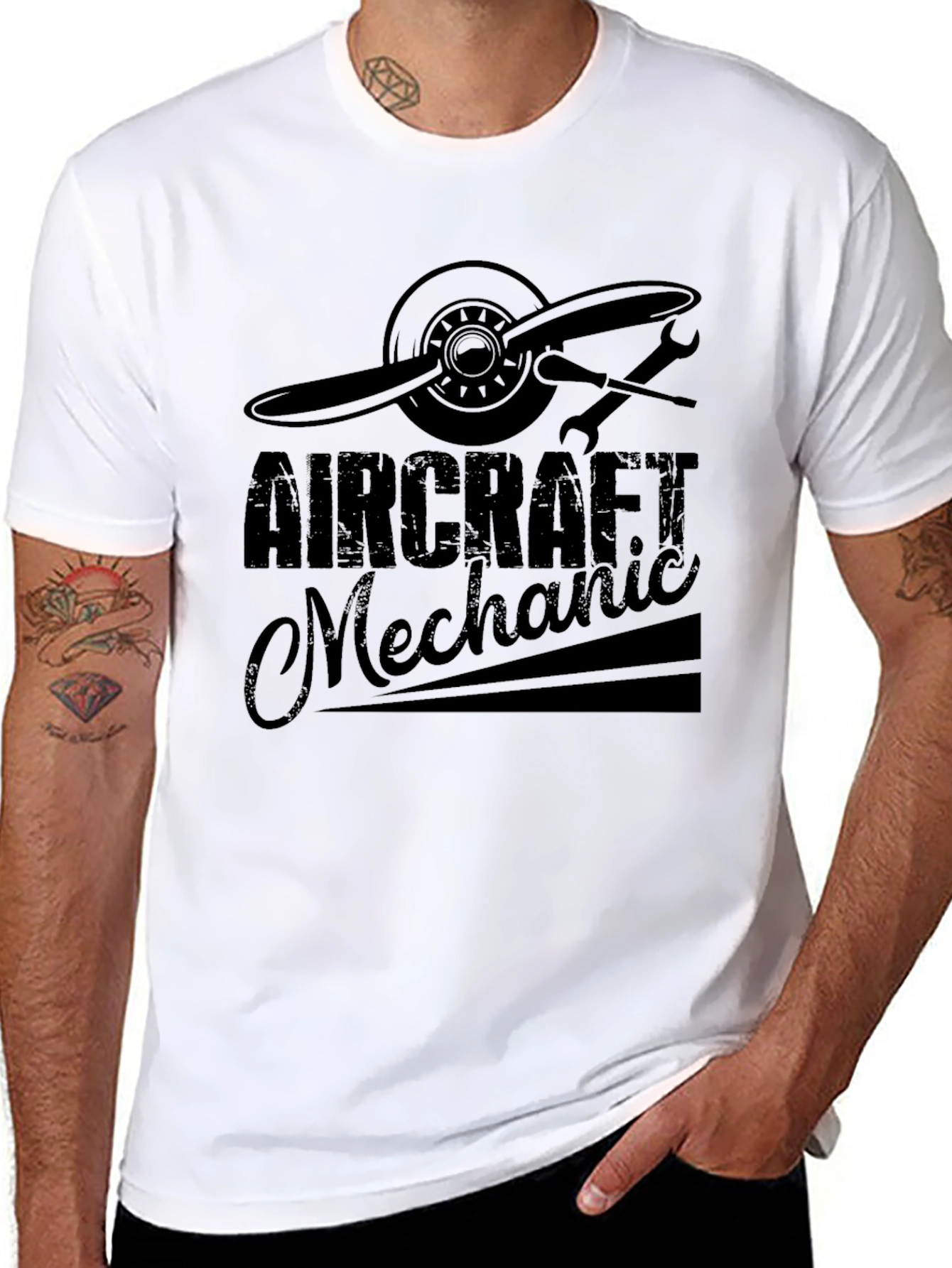 Aircraft Mechanic T-Shirt - Aviation Crew Gift