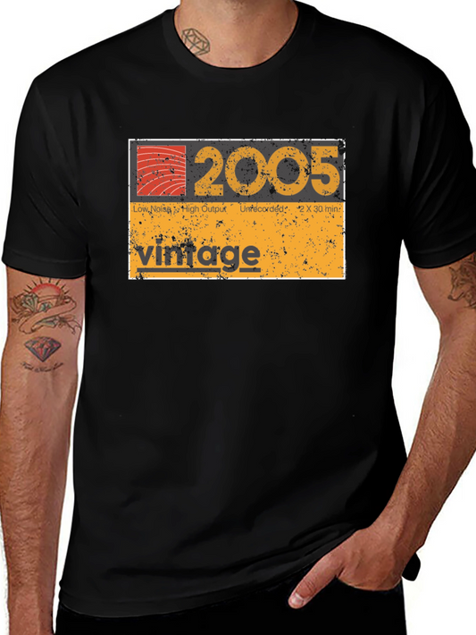 Vintage 2005 Cassette Tape Style Graphic Tee