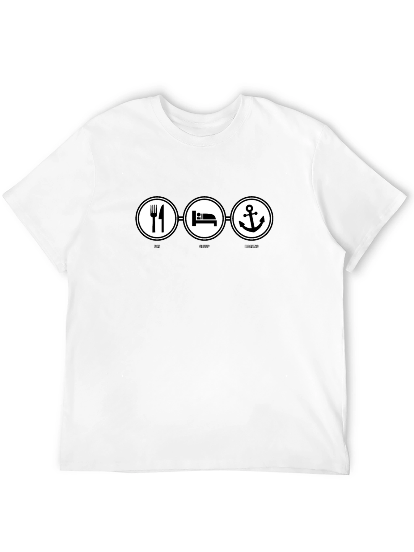 Eat Sleep Boating T-Shirt - Funny Boater Tee