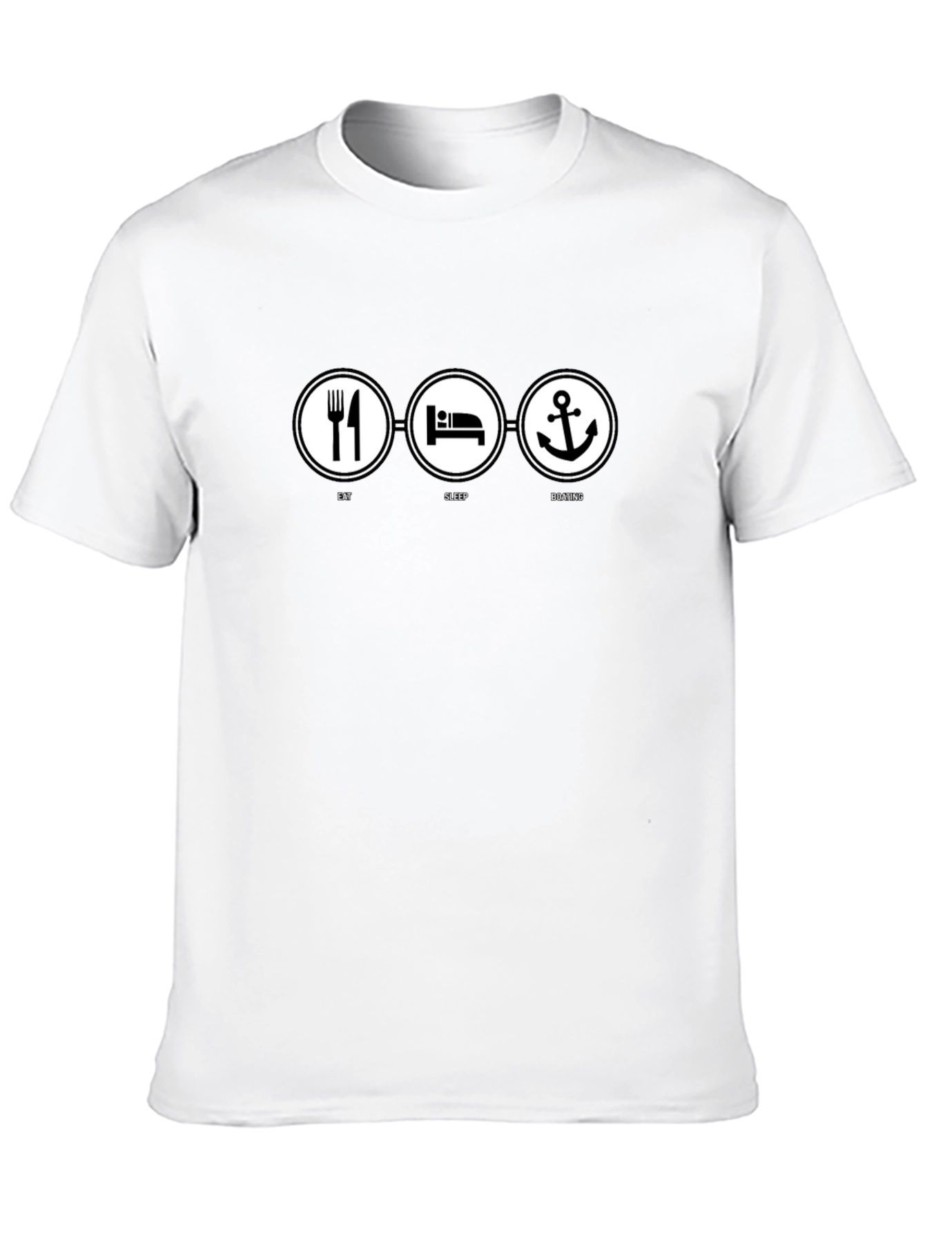 Eat Sleep Boating T-Shirt - Funny Boater Tee