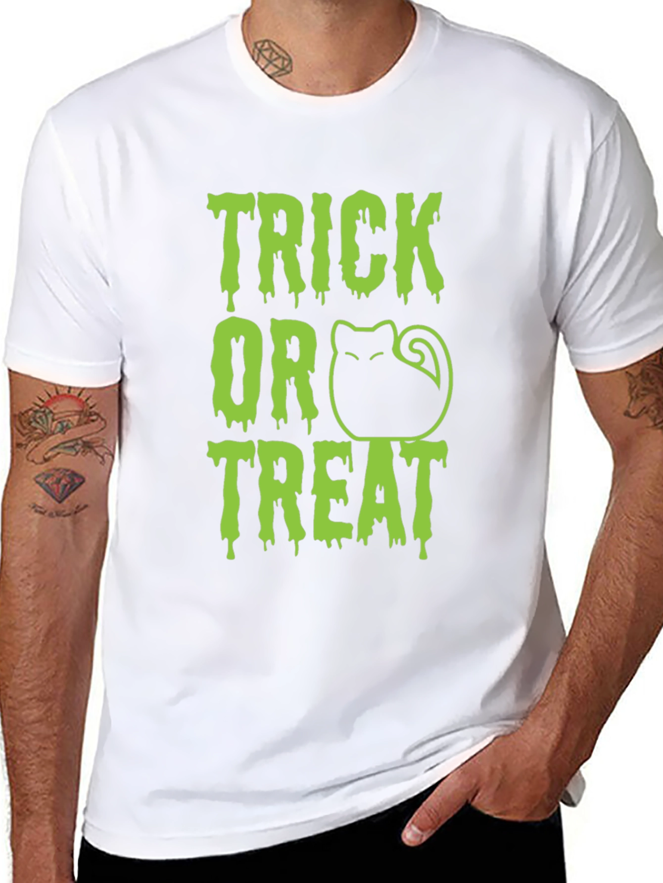 Trick or Treat Cat Halloween T-Shirt