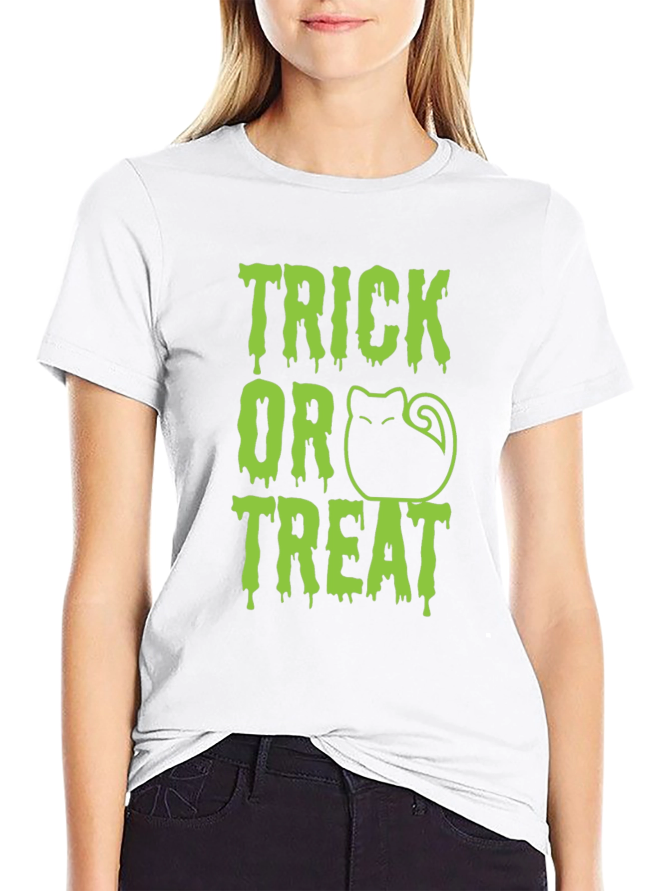 Trick or Treat Cat Halloween T-Shirt