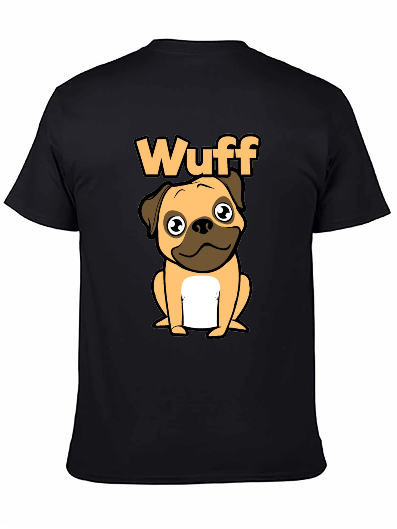 Cute Wuff Pug Graphic T-Shirt