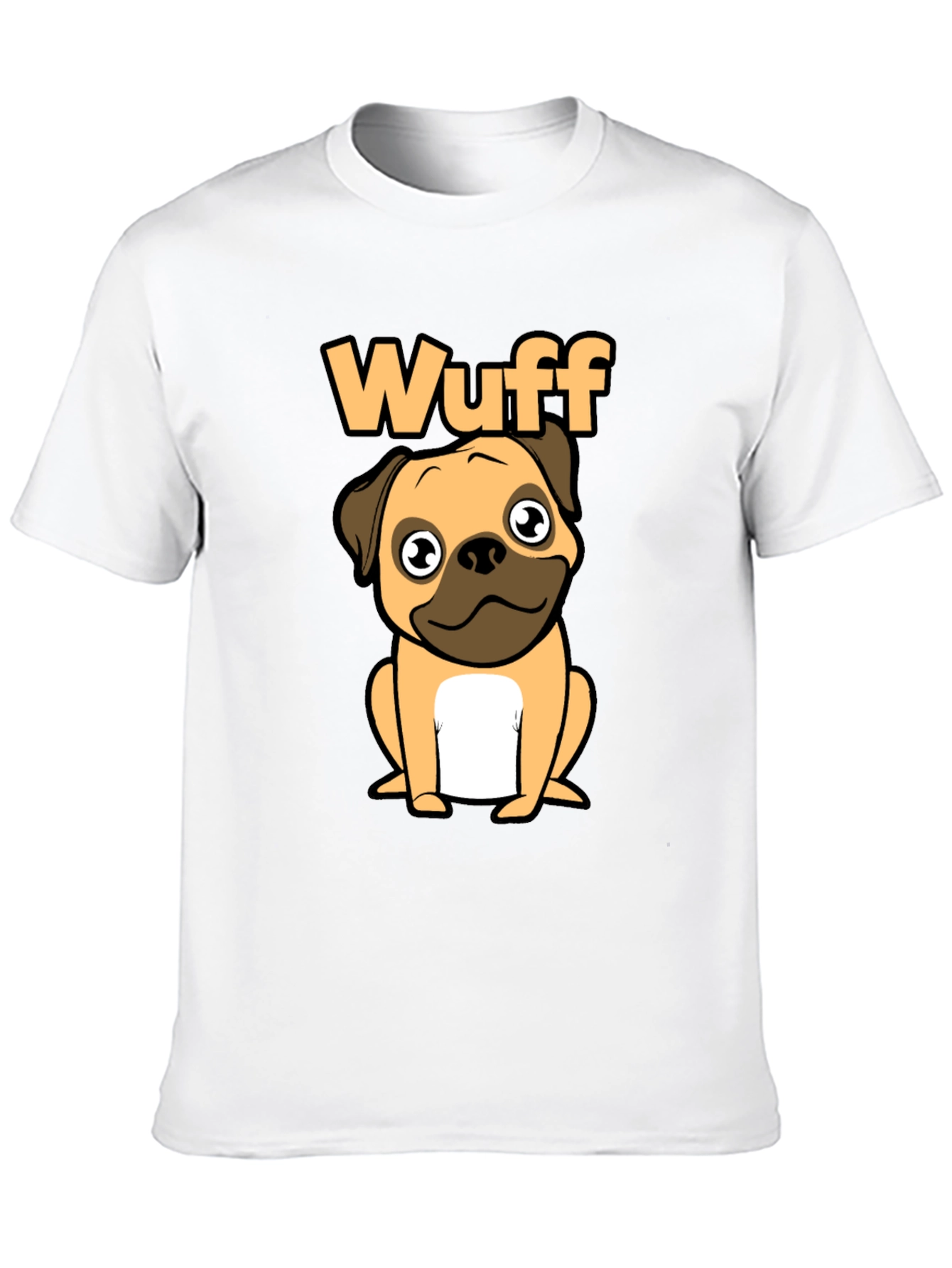 Cute Wuff Pug Graphic T-Shirt