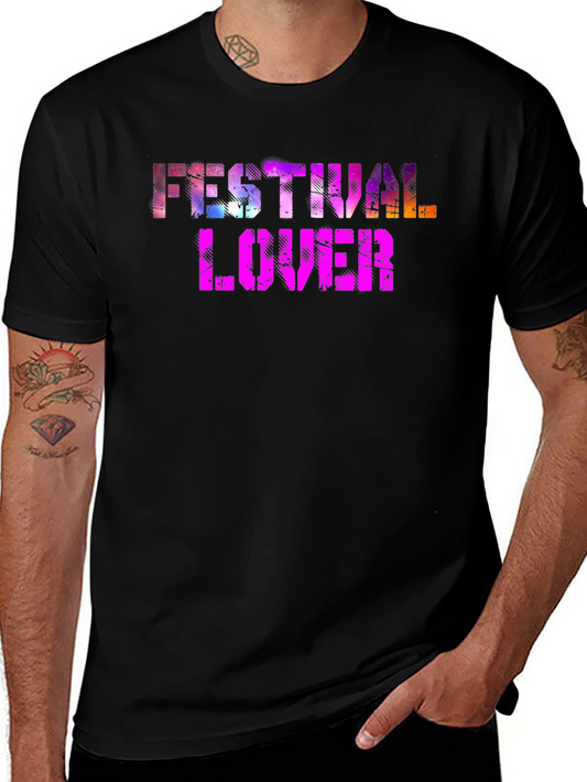 Festival Lover Graphic Tee - Unique Colorful Design