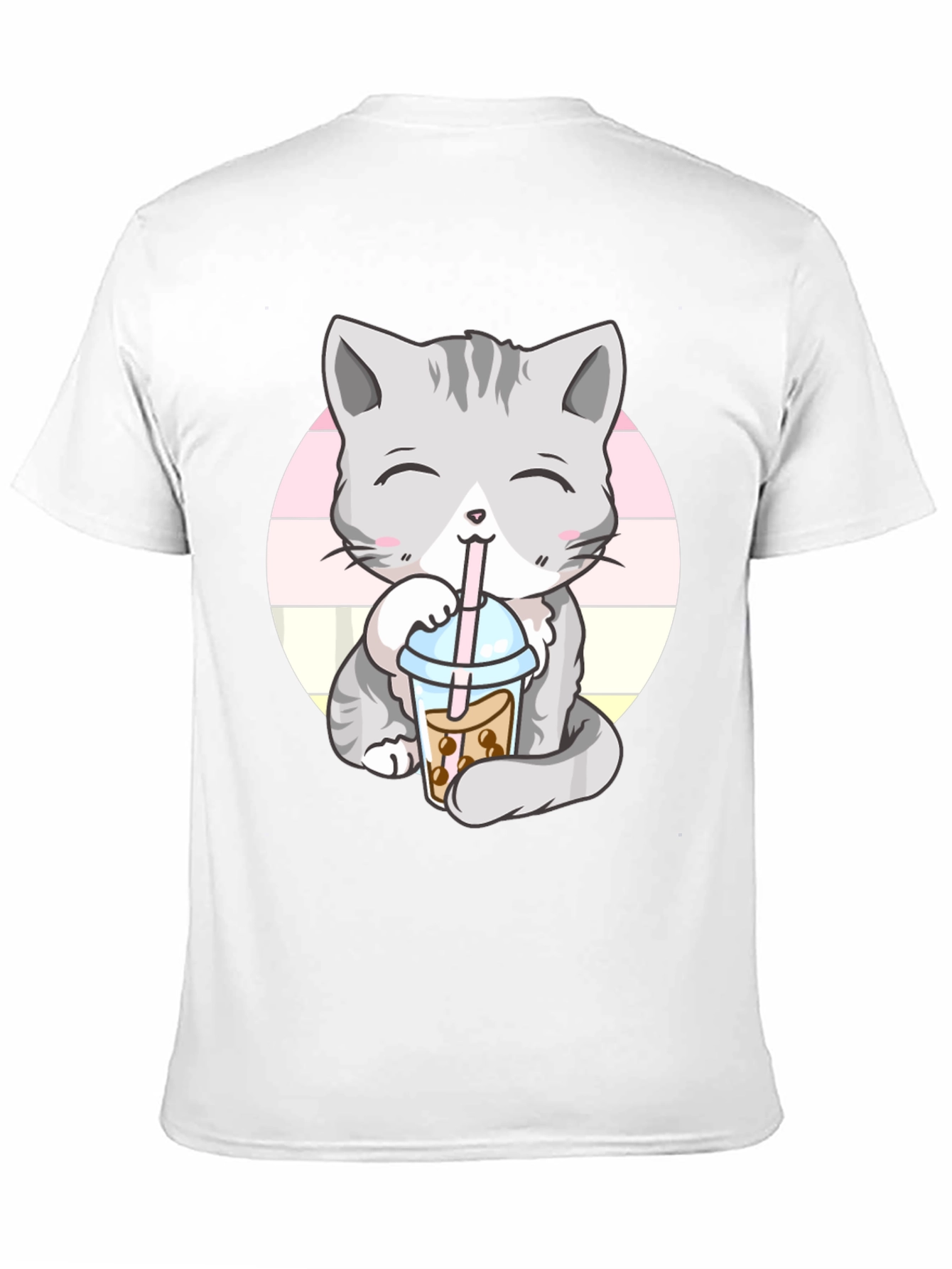 Kawaii Cat Boba Tea Graphic Tee