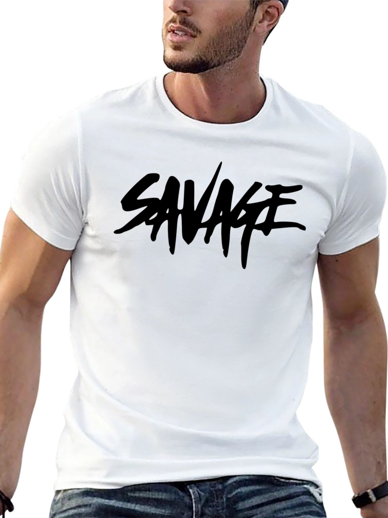 Savage Graphic T-Shirt - Stylish & Edgy