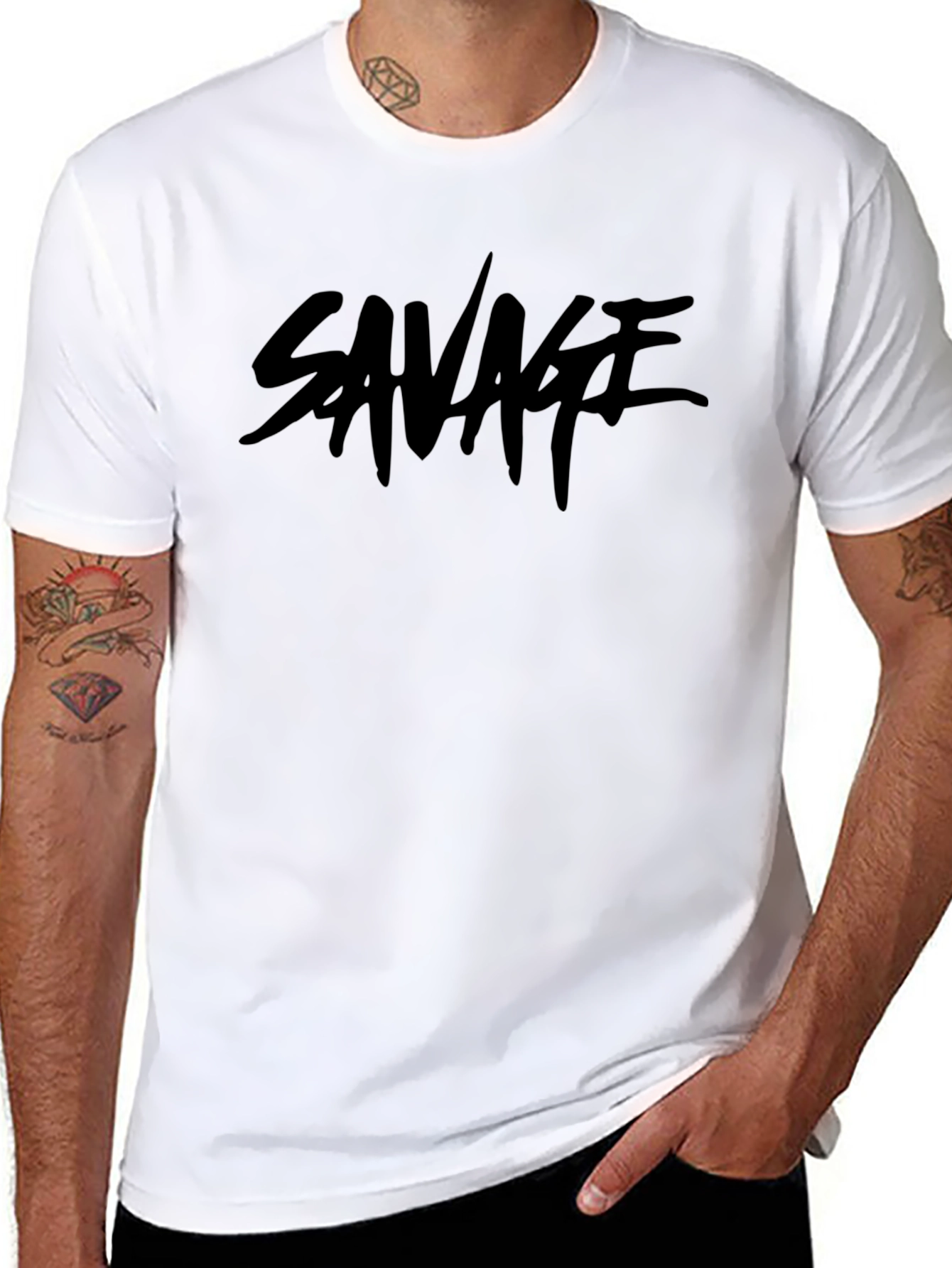 Savage Graphic T-Shirt - Stylish & Edgy