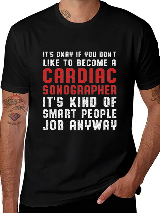 Cardiac Sonographer Smart People Job T-Shirt