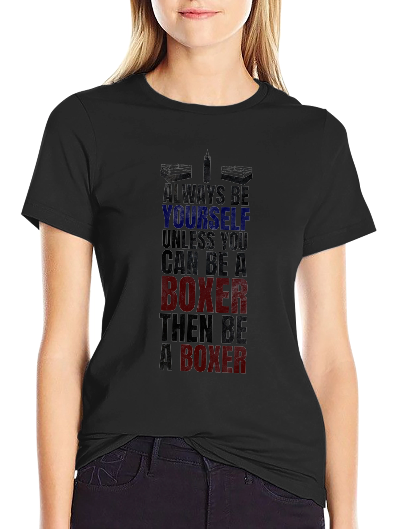Boxer Graphic Tee - Always Be Yourself Boxing T-Shirt