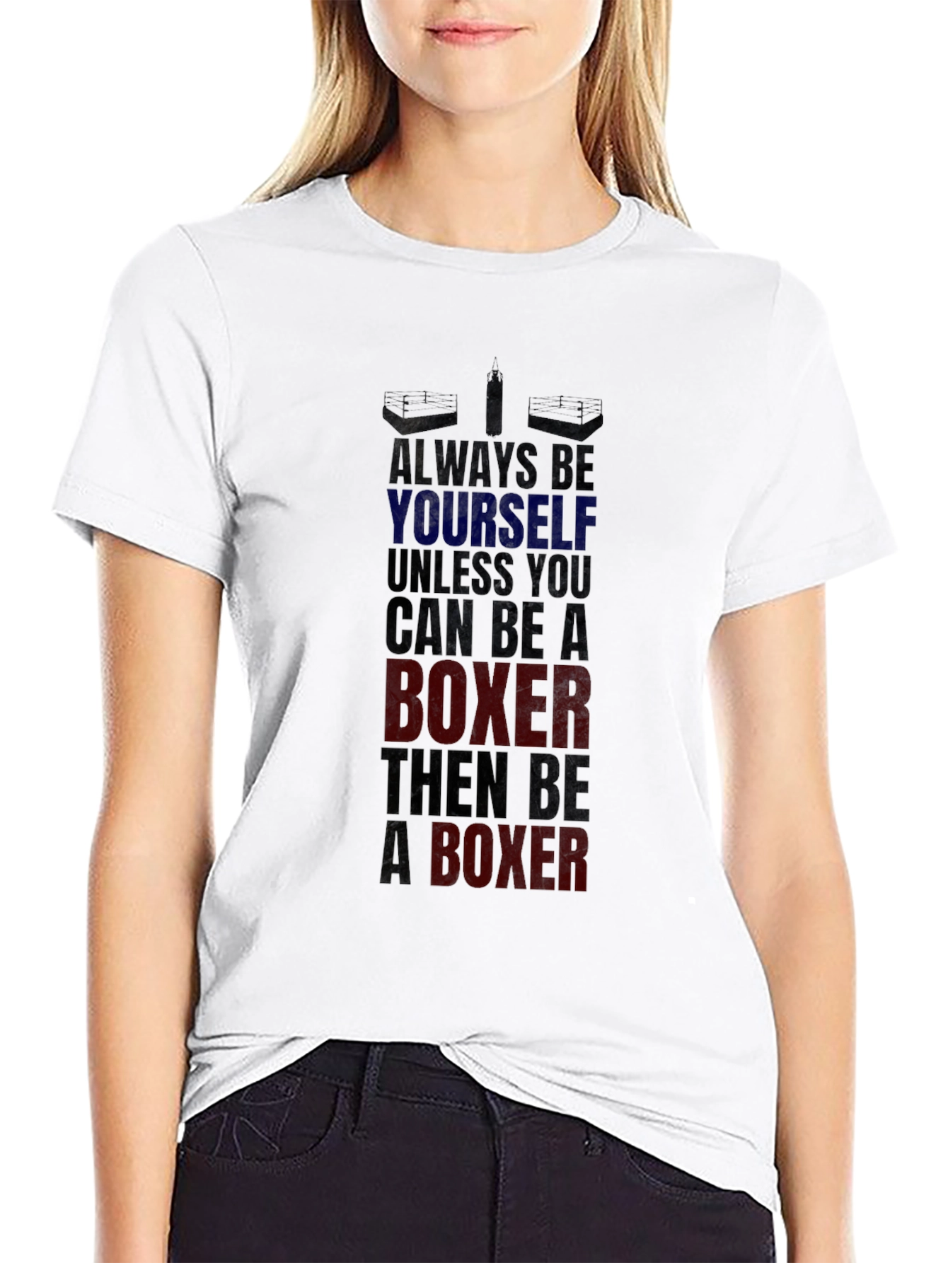 Boxer Graphic Tee - Always Be Yourself Boxing T-Shirt