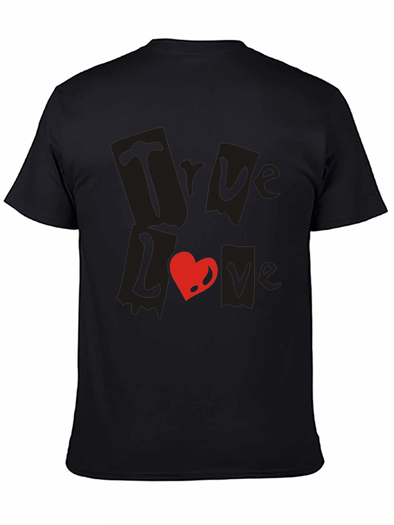 True Love Black Graphic Tee