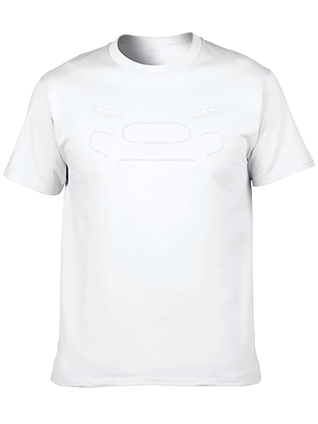 Modern Car Outline Graphic Tee - Black