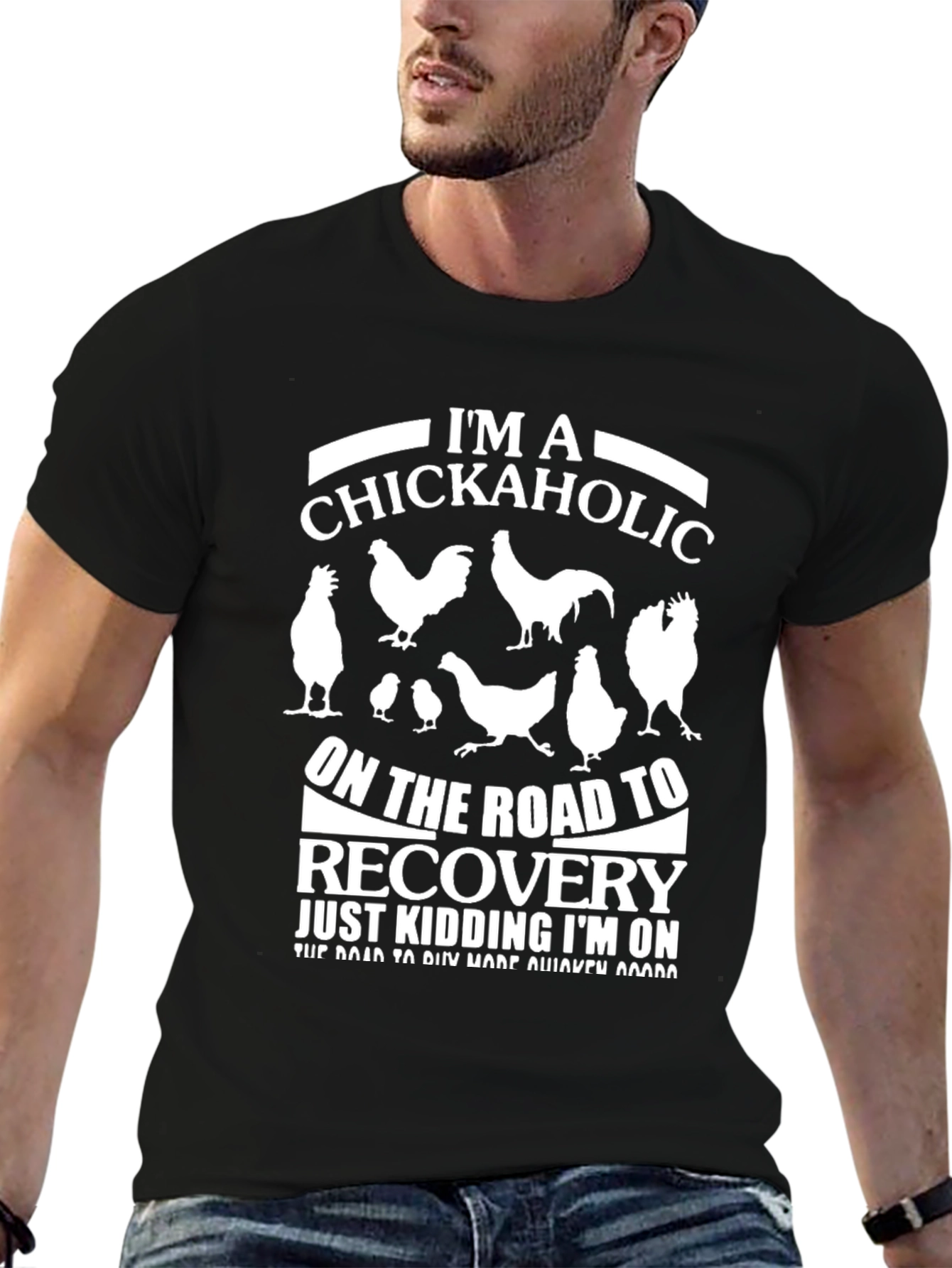 Im a Chickaholic T-Shirt - Funny Chicken Lover Tee