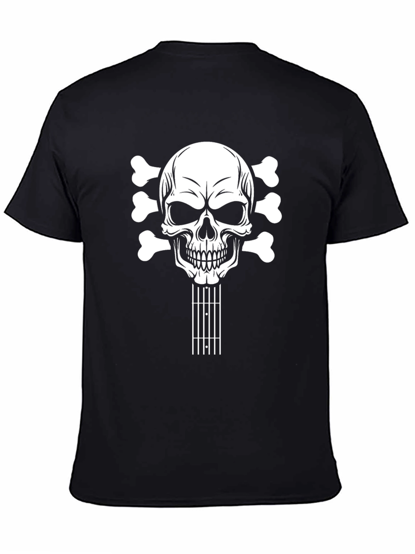Skull Guitar Black T-Shirt