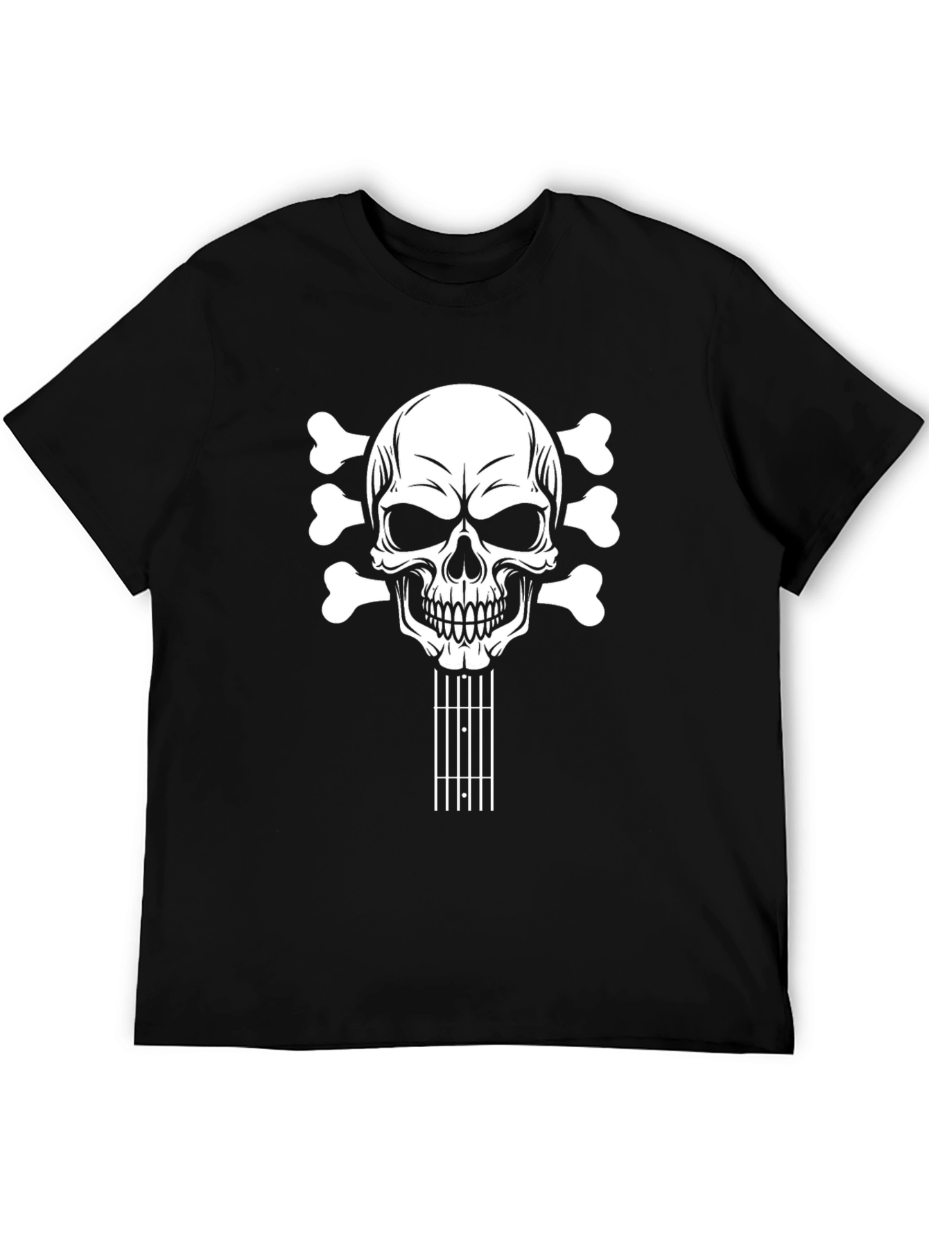 Skull Guitar Black T-Shirt