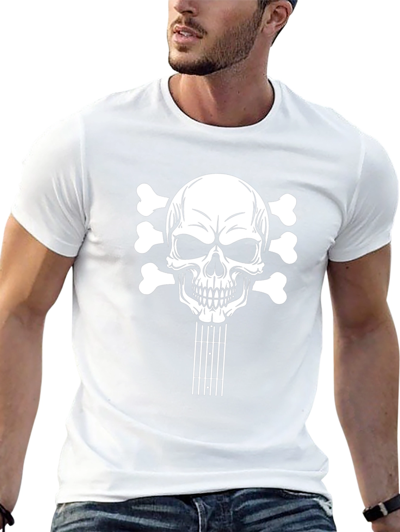 Skull Guitar Black T-Shirt