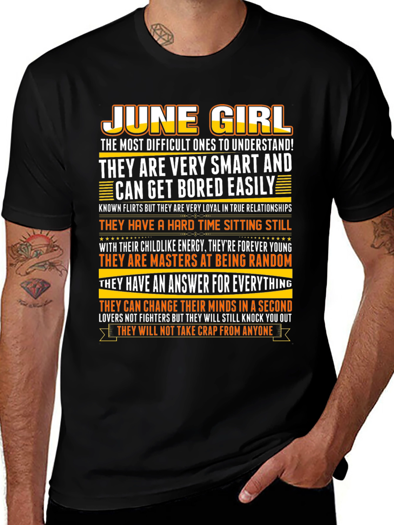 June Girl T-Shirt - Smart Loyal and Unique