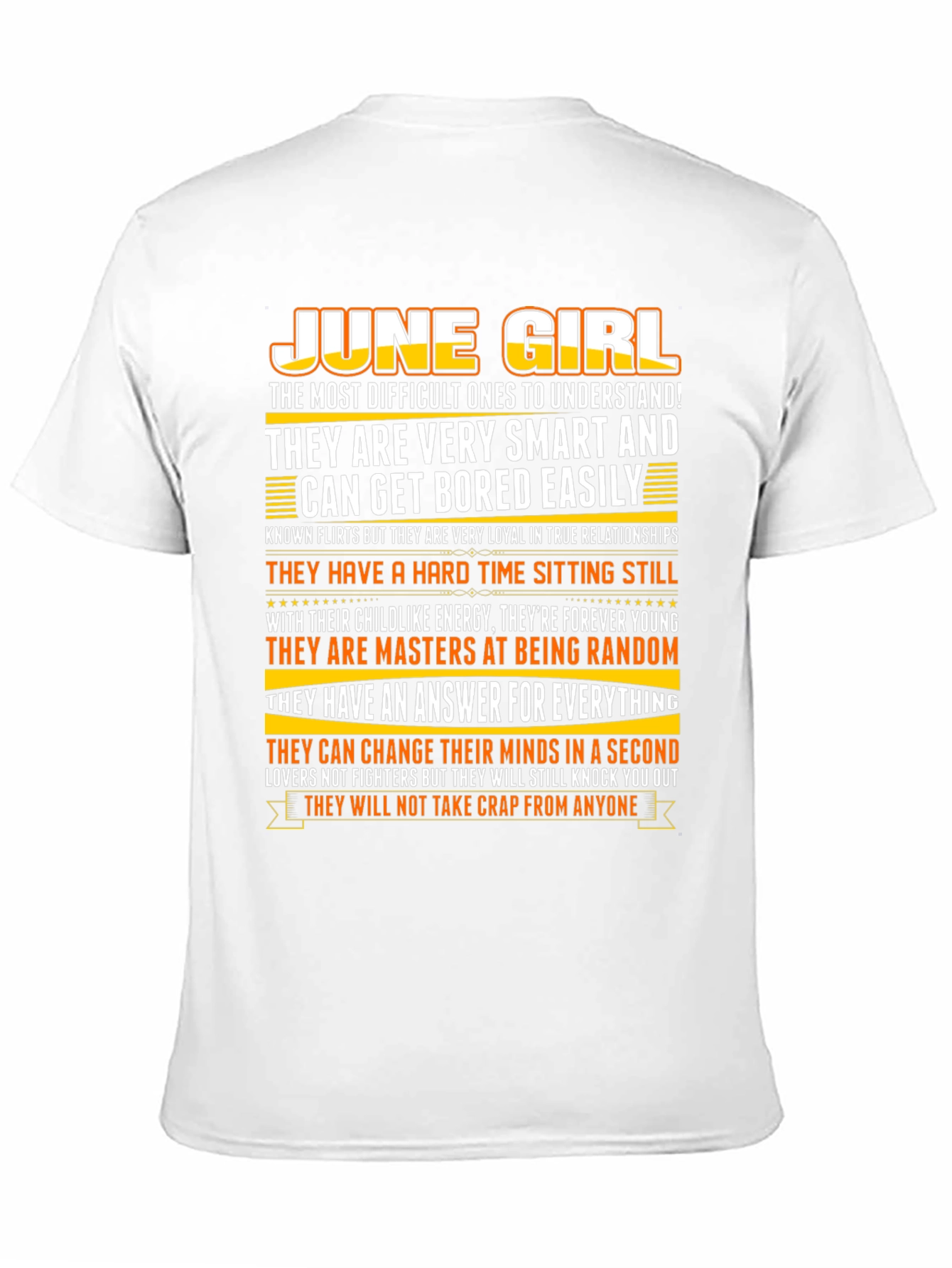 June Girl T-Shirt - Smart Loyal and Unique