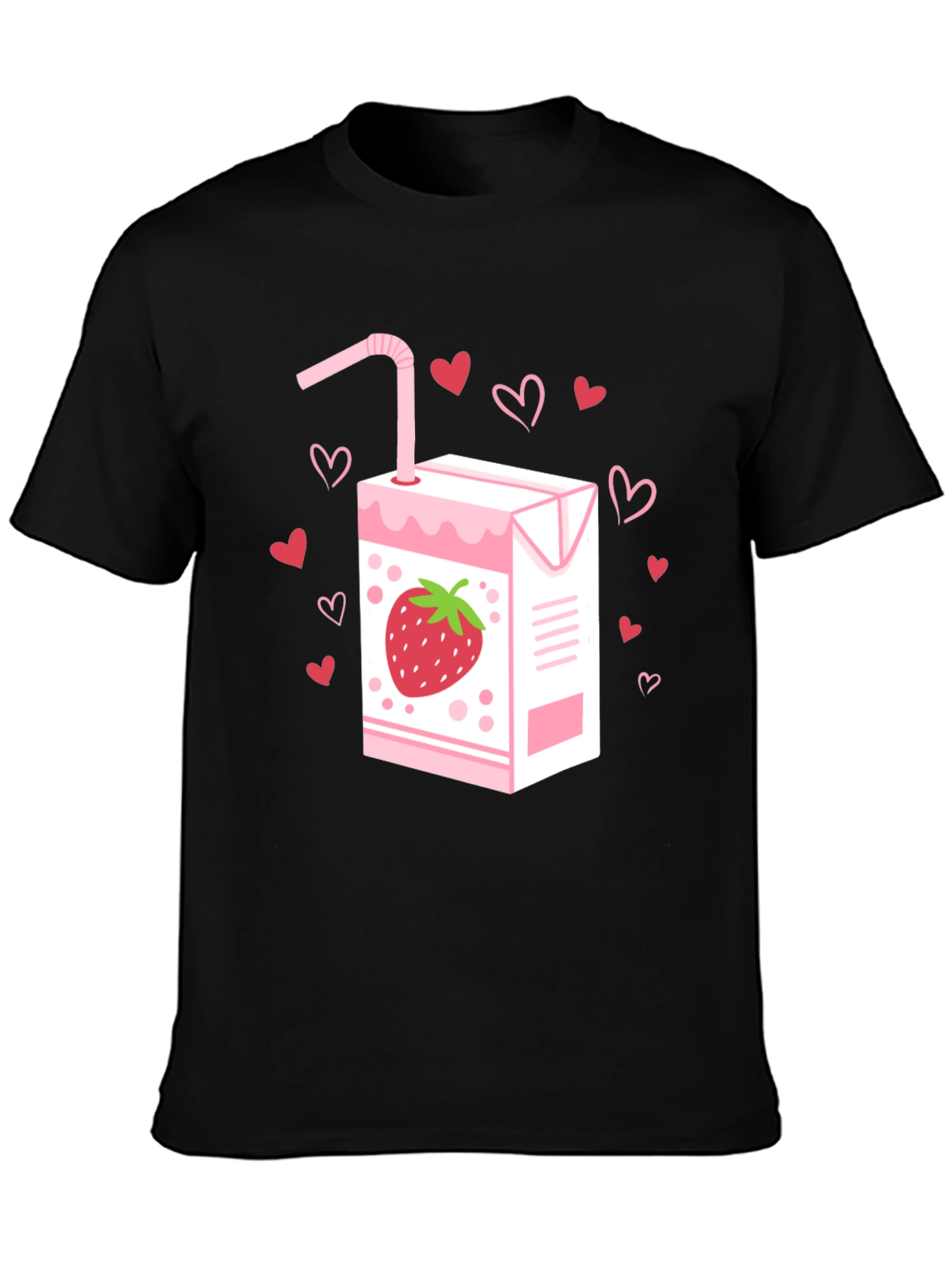 Strawberry Juice T-Shirt - Kawaii Cute Design