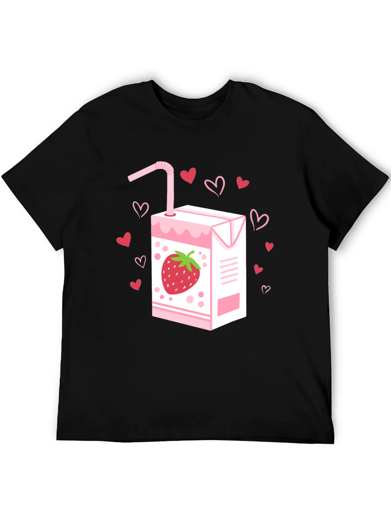 Strawberry Juice T-Shirt - Kawaii Cute Design