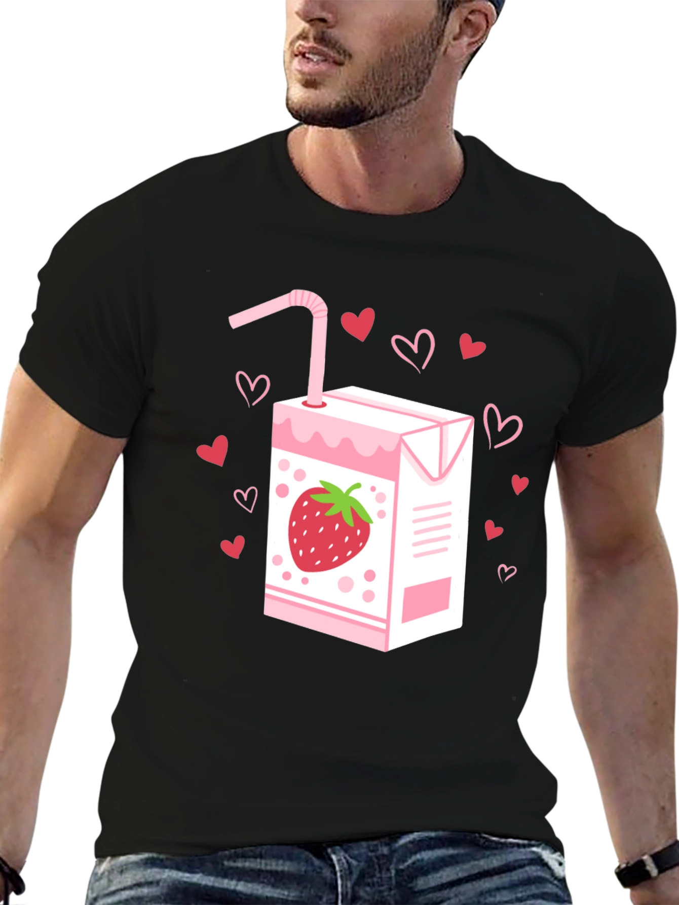 Strawberry Juice T-Shirt - Kawaii Cute Design
