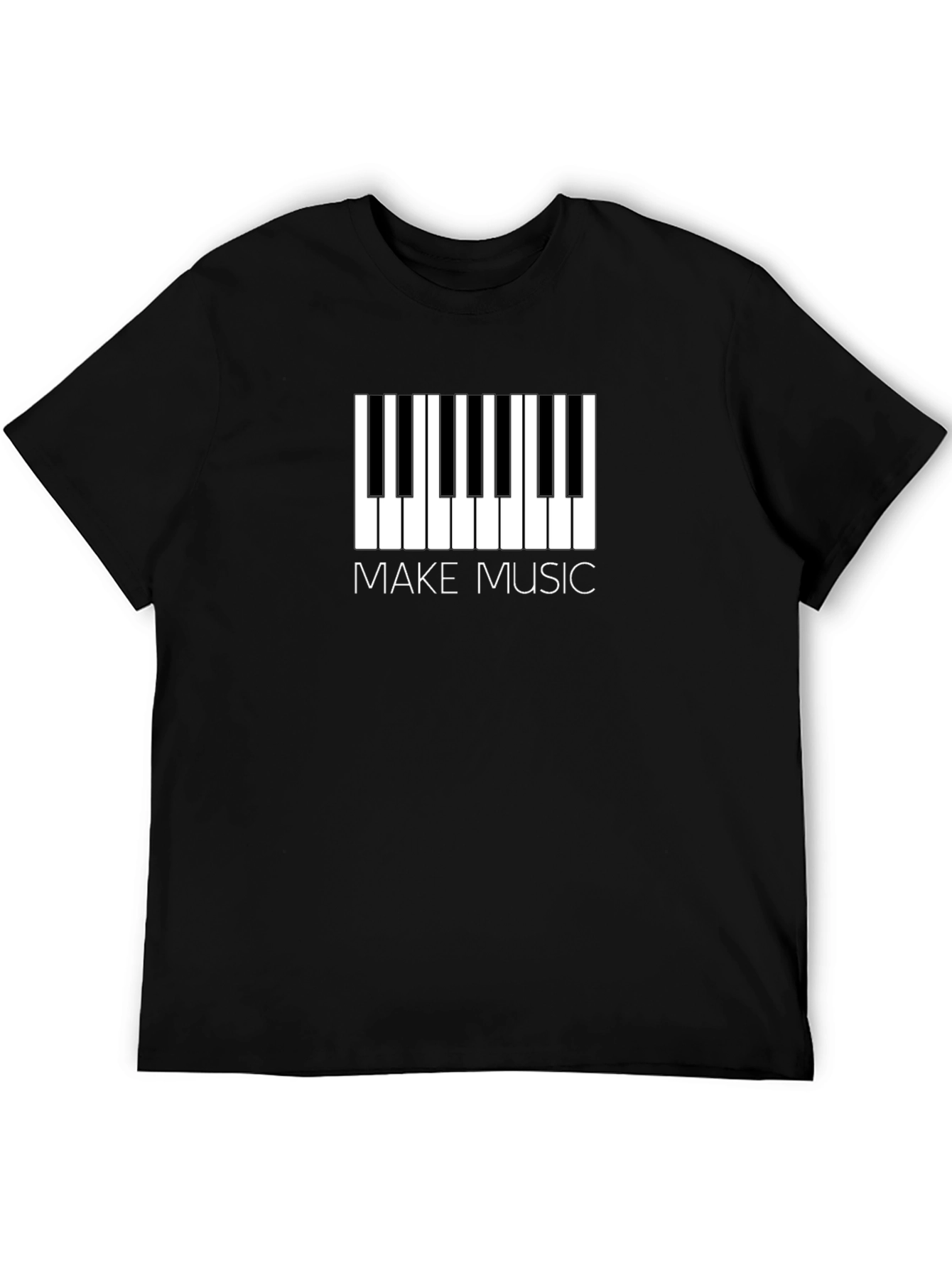 Make Music Piano Keys T-Shirt - Musician Tee