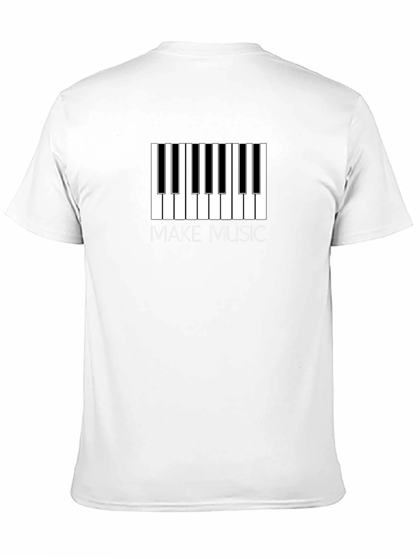 Make Music Piano Keys T-Shirt - Musician Tee