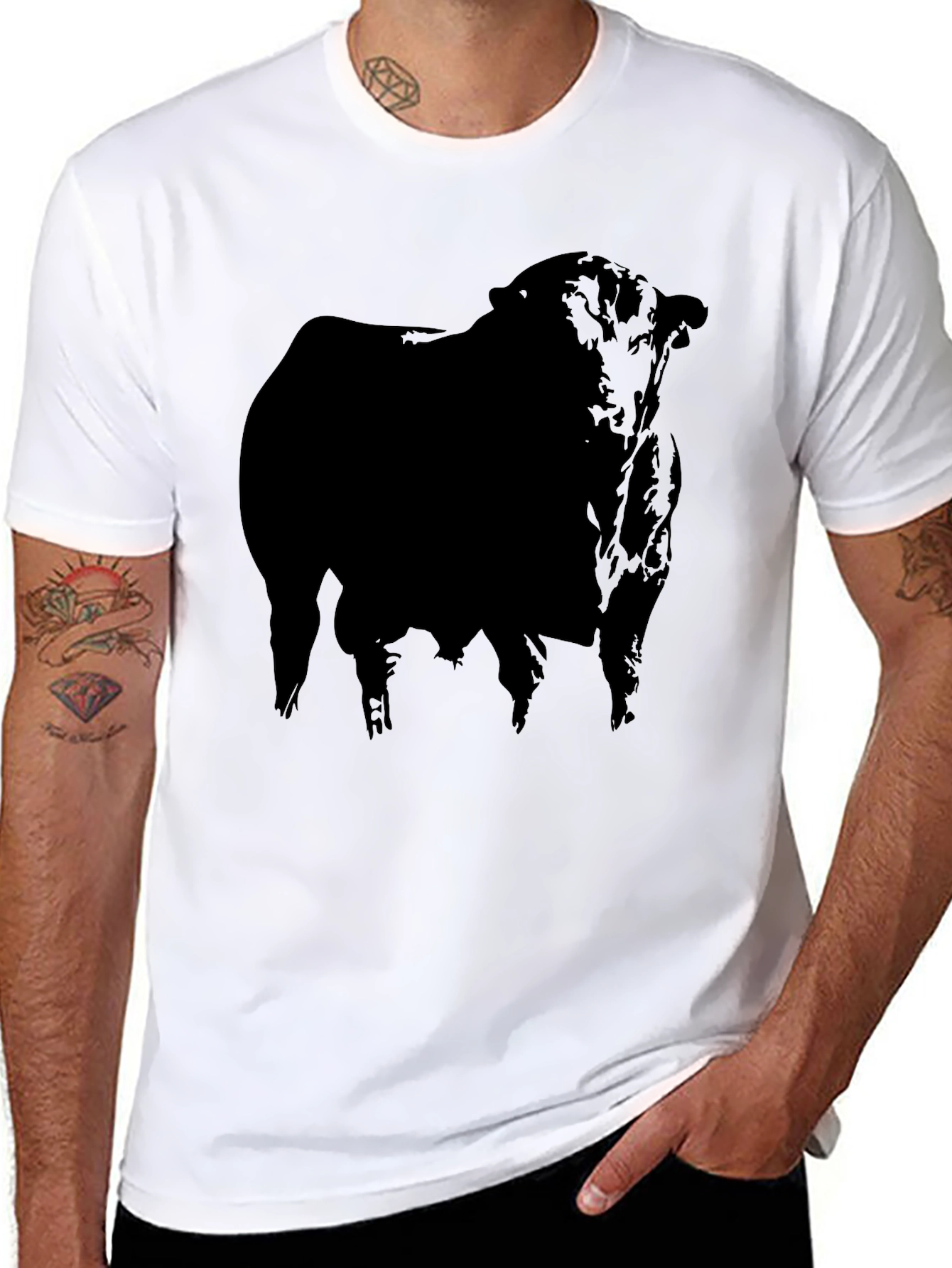 Black Bull Graphic T-Shirt - Stylish Mens Tee