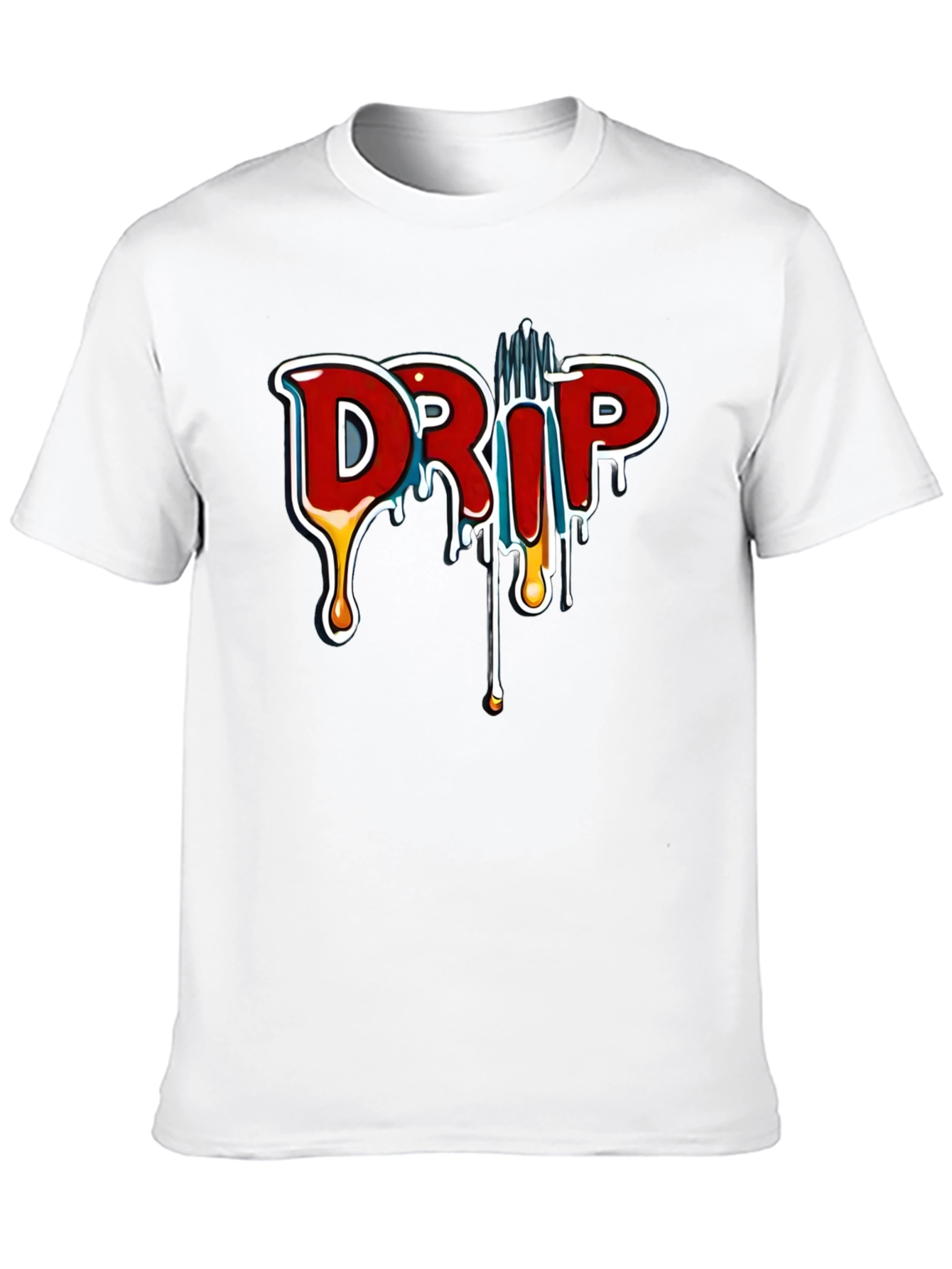 Drip Graphic Black T-Shirt