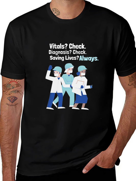 Healthcare Hero T-Shirt: Vitals Diagnosis Saving Lives