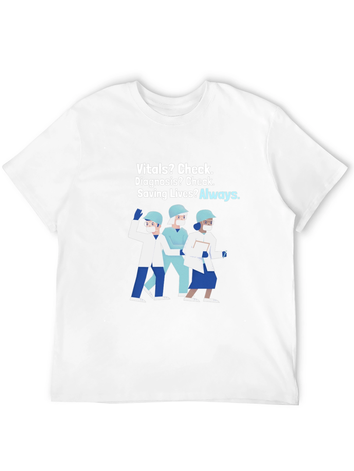 Healthcare Hero T-Shirt: Vitals Diagnosis Saving Lives