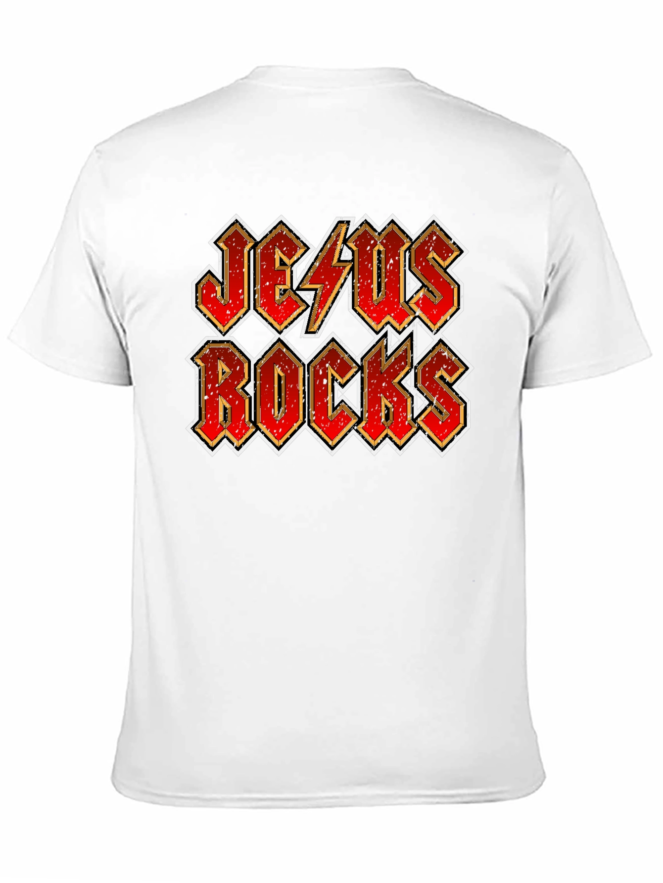 Jesus Rocks Graphic Tee - Christian Rock Music T-Shirt