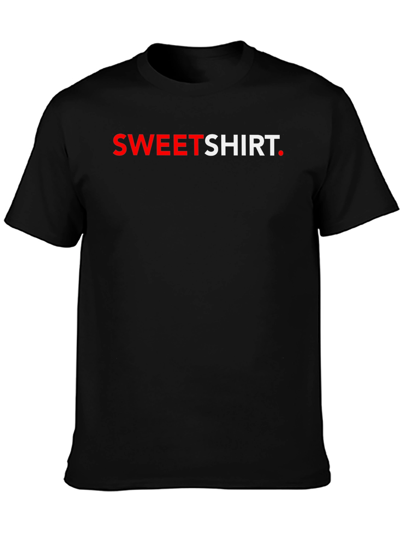 Sweetshirt Graphic Tee - Stylish Black T-Shirt