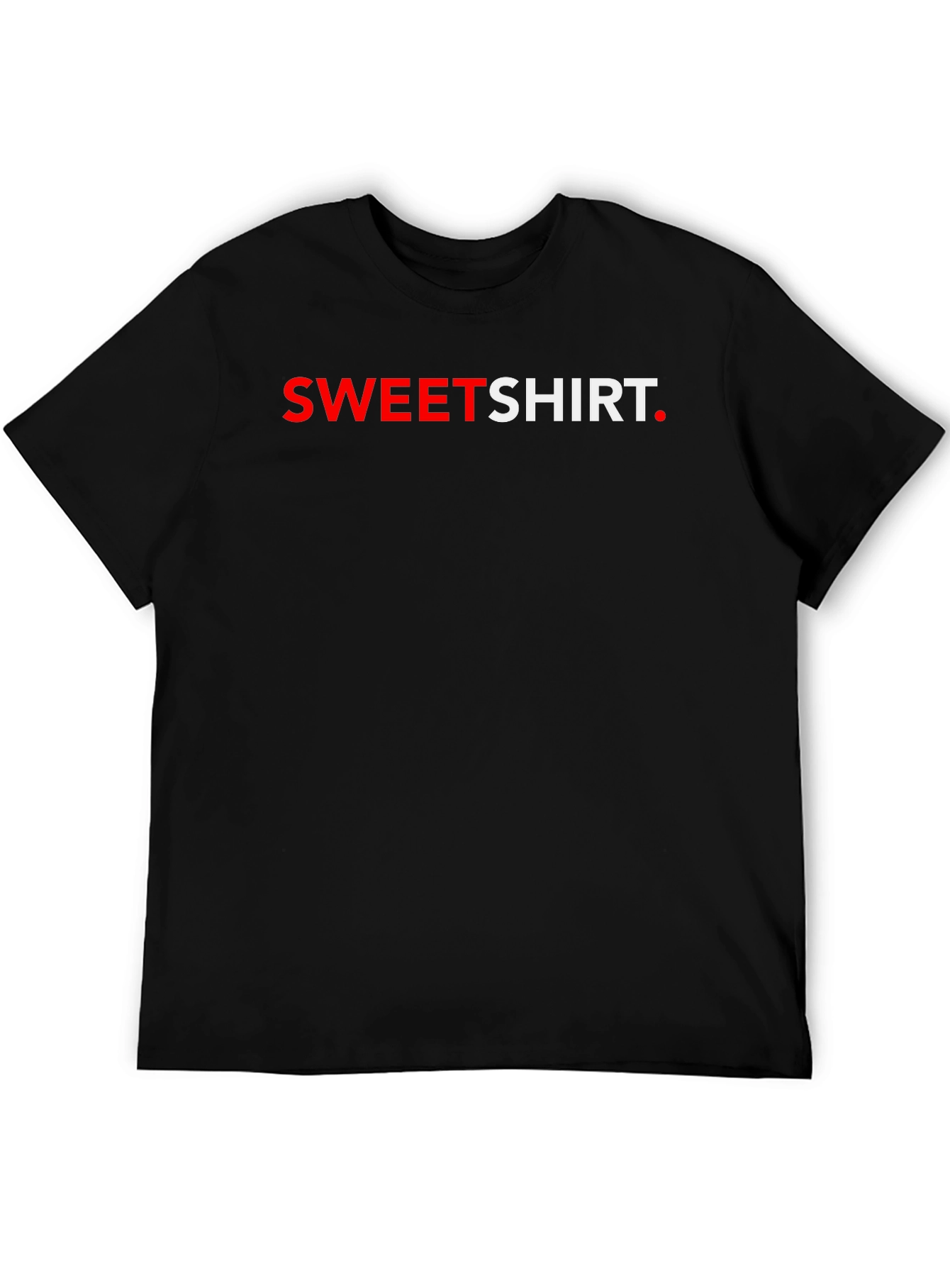 Sweetshirt Graphic Tee - Stylish Black T-Shirt