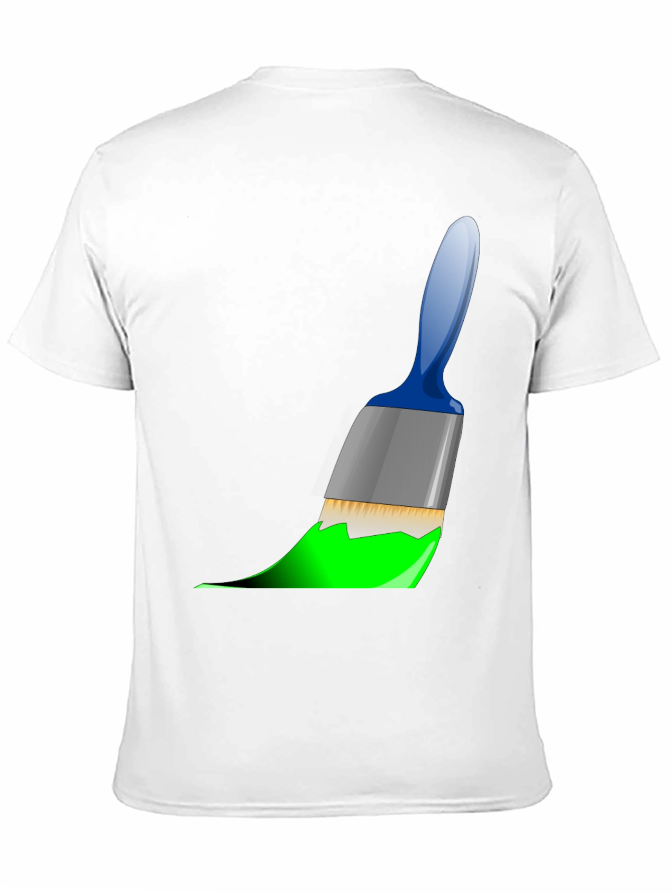 Painters Tee: Brushstroke Design - Artistic Black T-Shirt