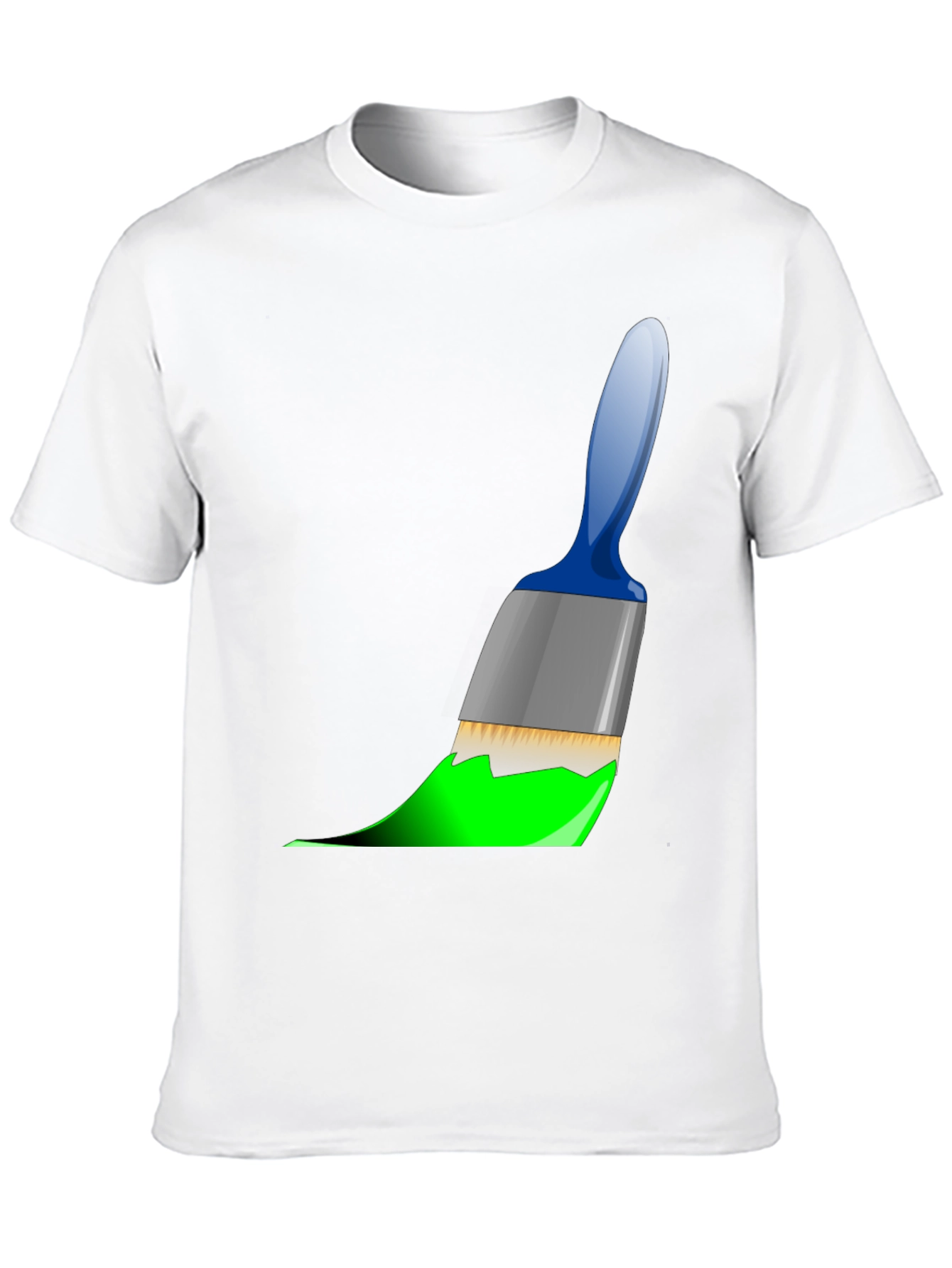 Painters Tee: Brushstroke Design - Artistic Black T-Shirt