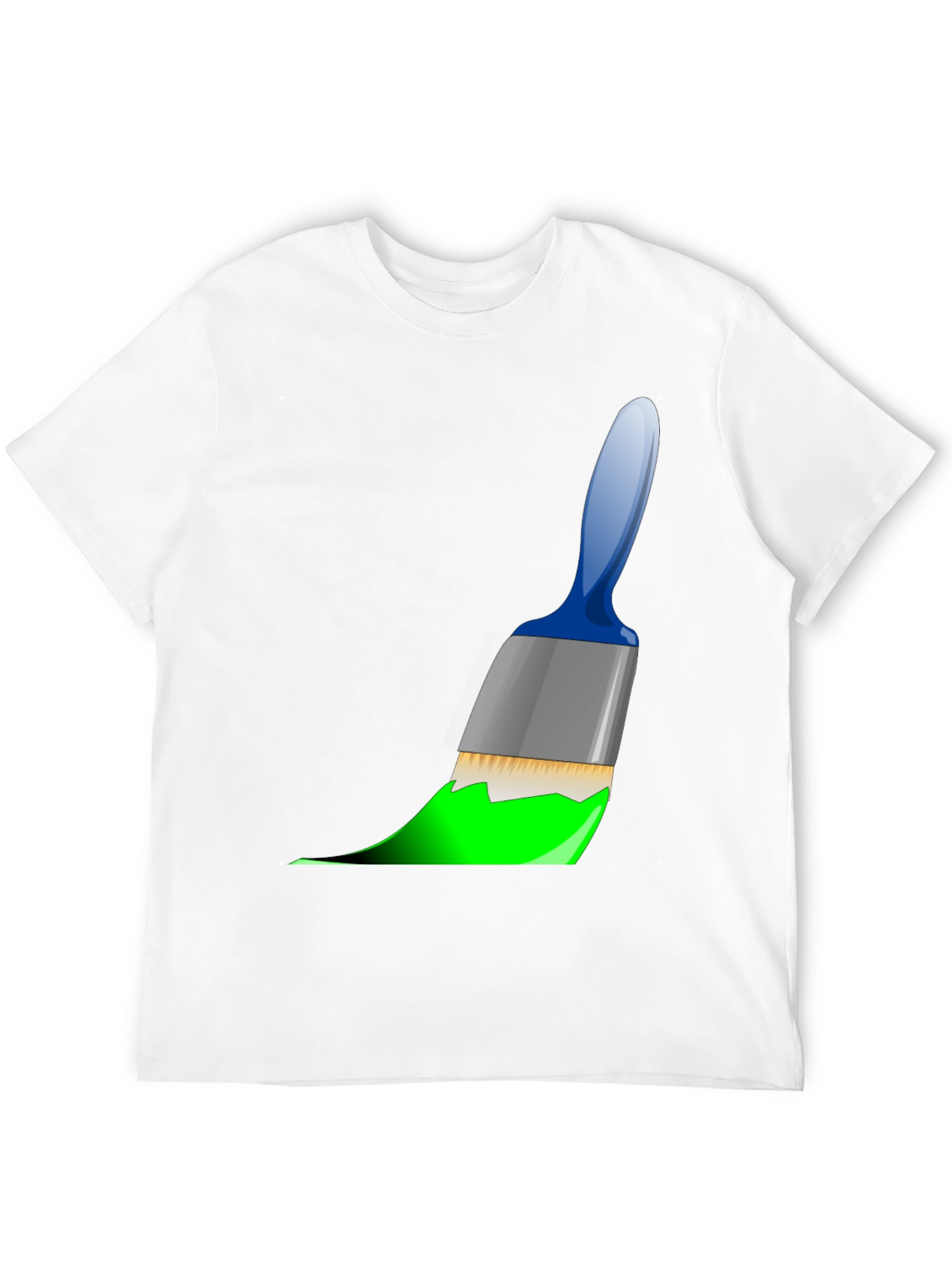 Painters Tee: Brushstroke Design - Artistic Black T-Shirt