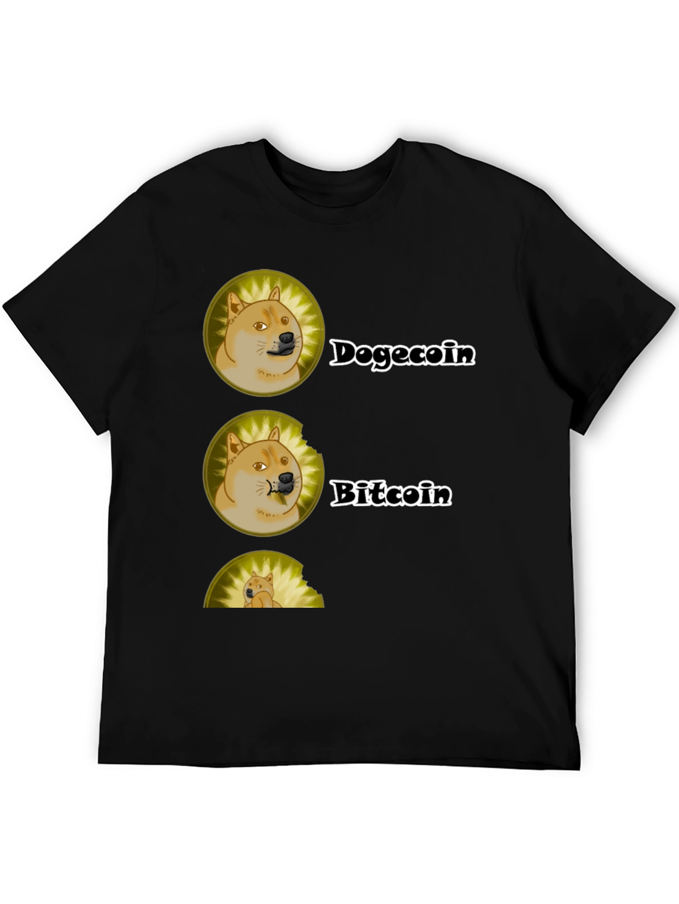 Dogecoin vs Bitcoin Graphic T-Shirt - Crypto Tee