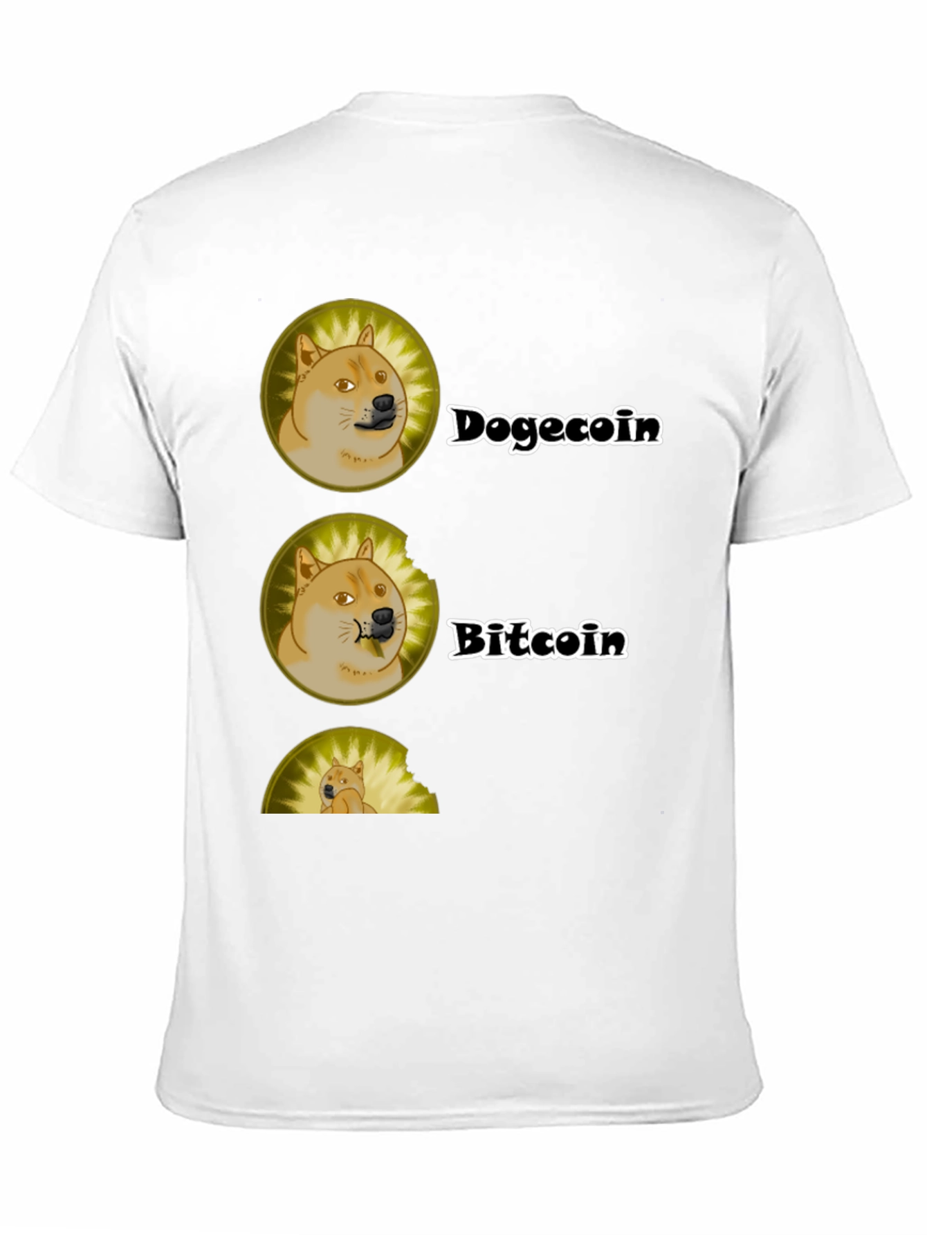 Dogecoin vs Bitcoin Graphic T-Shirt - Crypto Tee